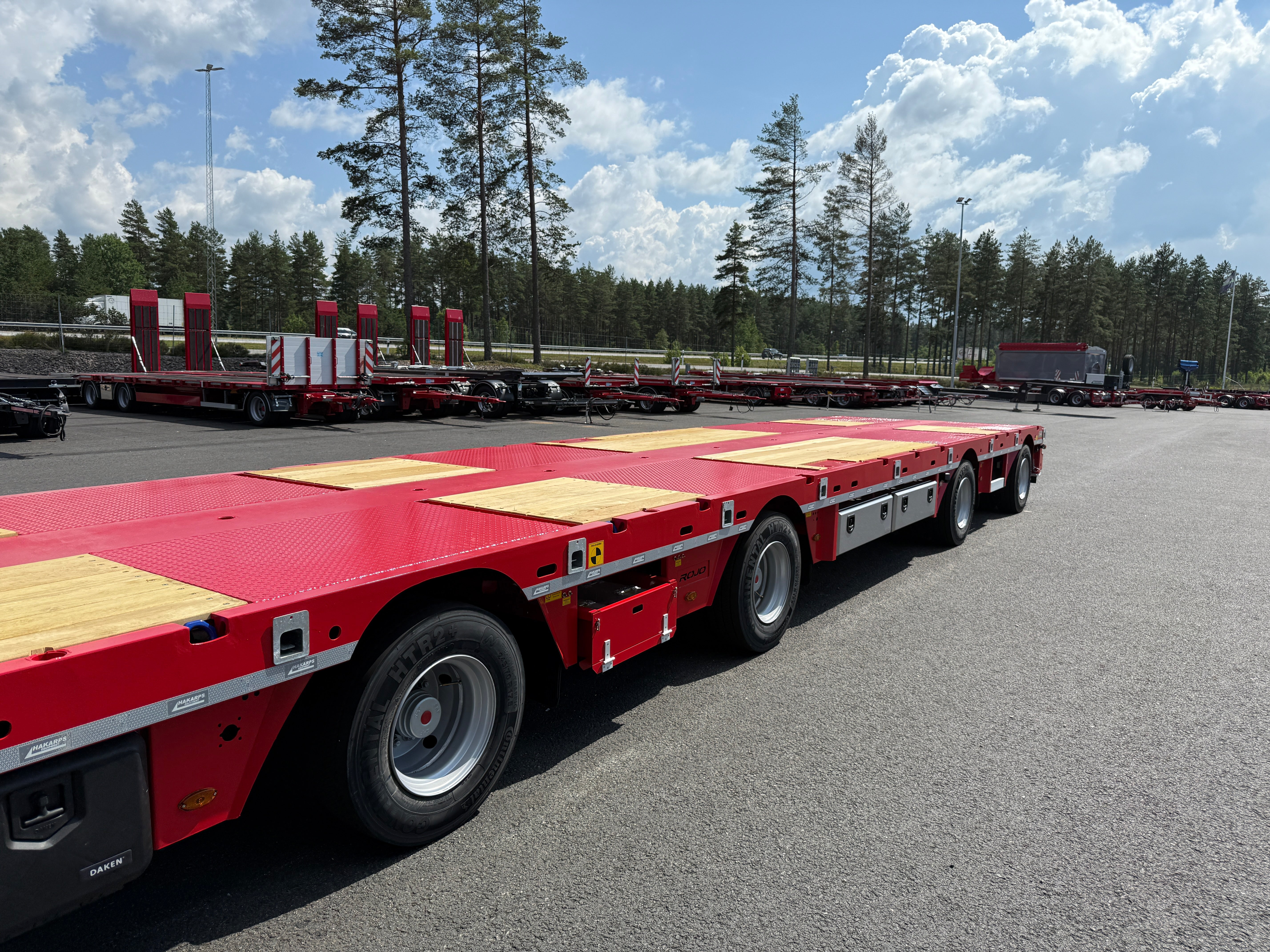 4 axlad ROJO 18,5m jumbotrailer 38 tons skattevikt