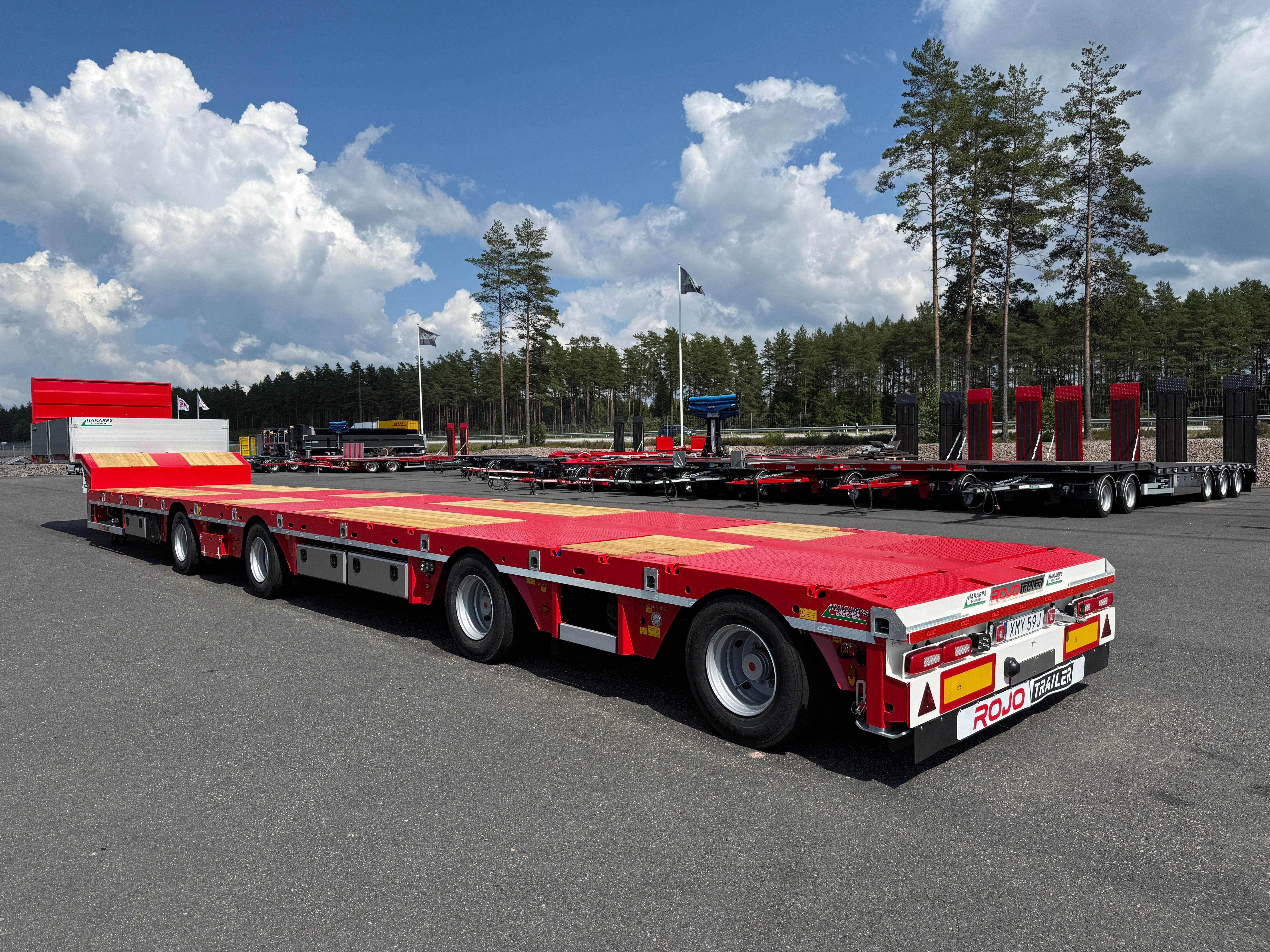4 axlad ROJO 18,5m jumbotrailer 38 tons skattevikt