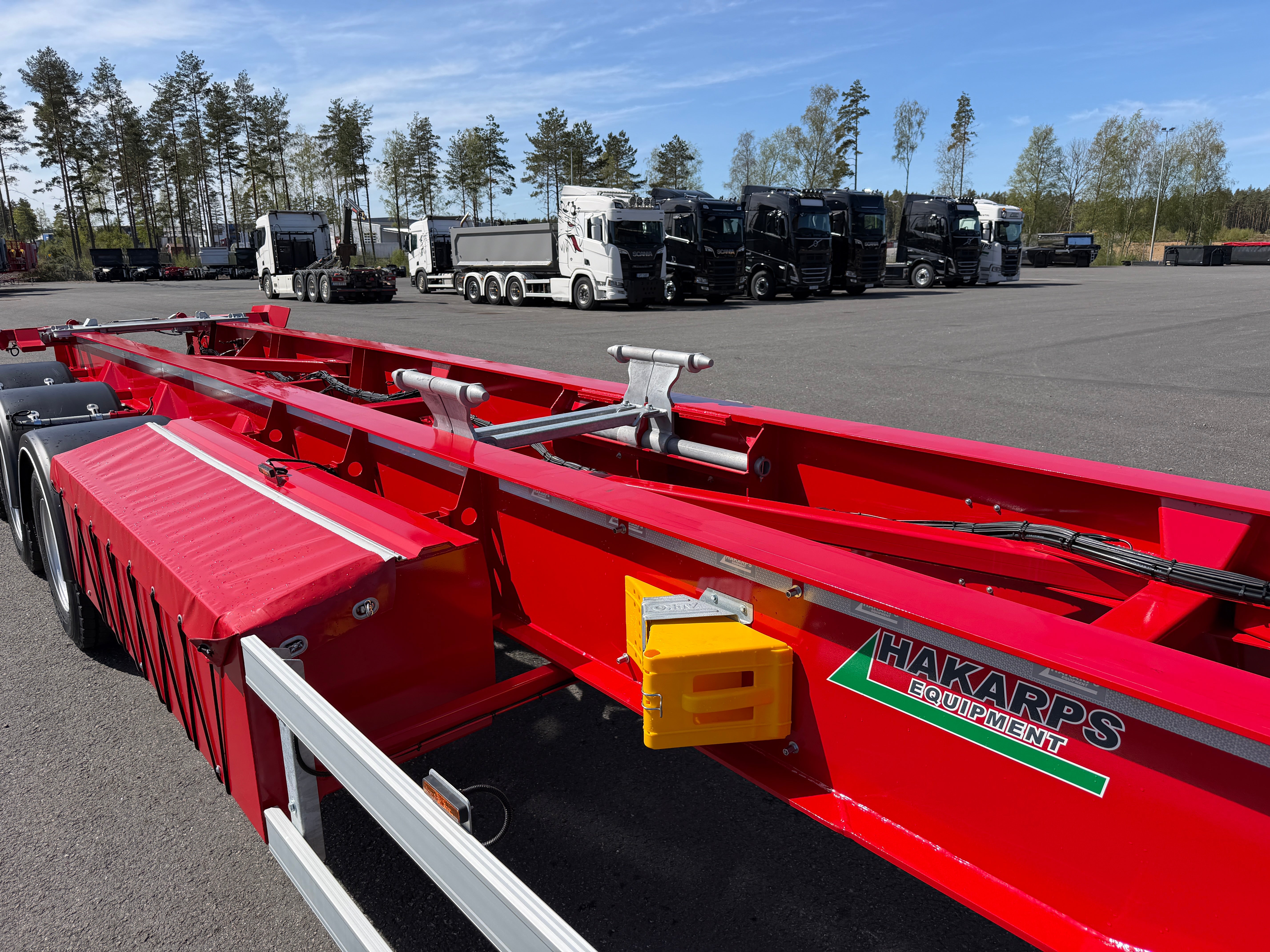 5 axlad 42 tons lastväxlarvagn med glider