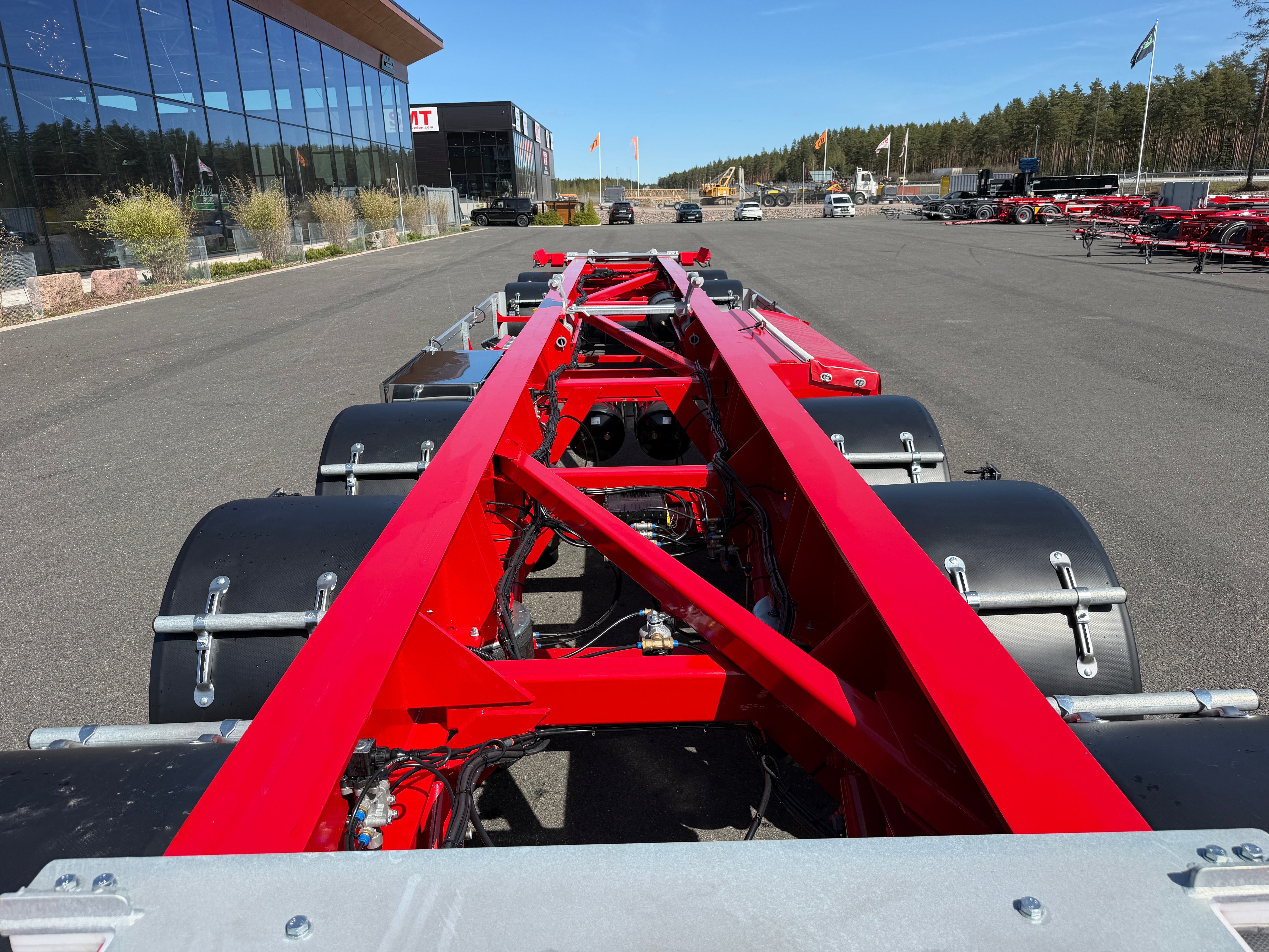 5 axlad 42 tons lastväxlarvagn med glider