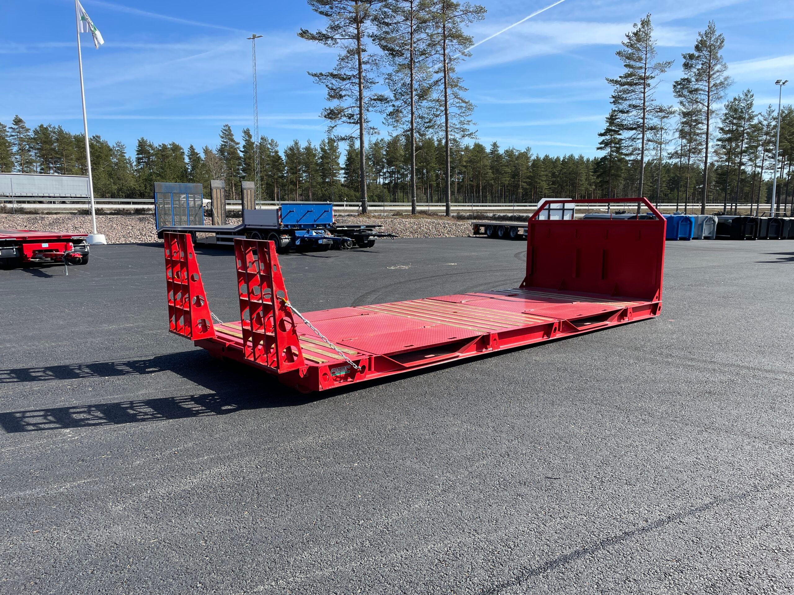 Maskinflak med hjulfickor