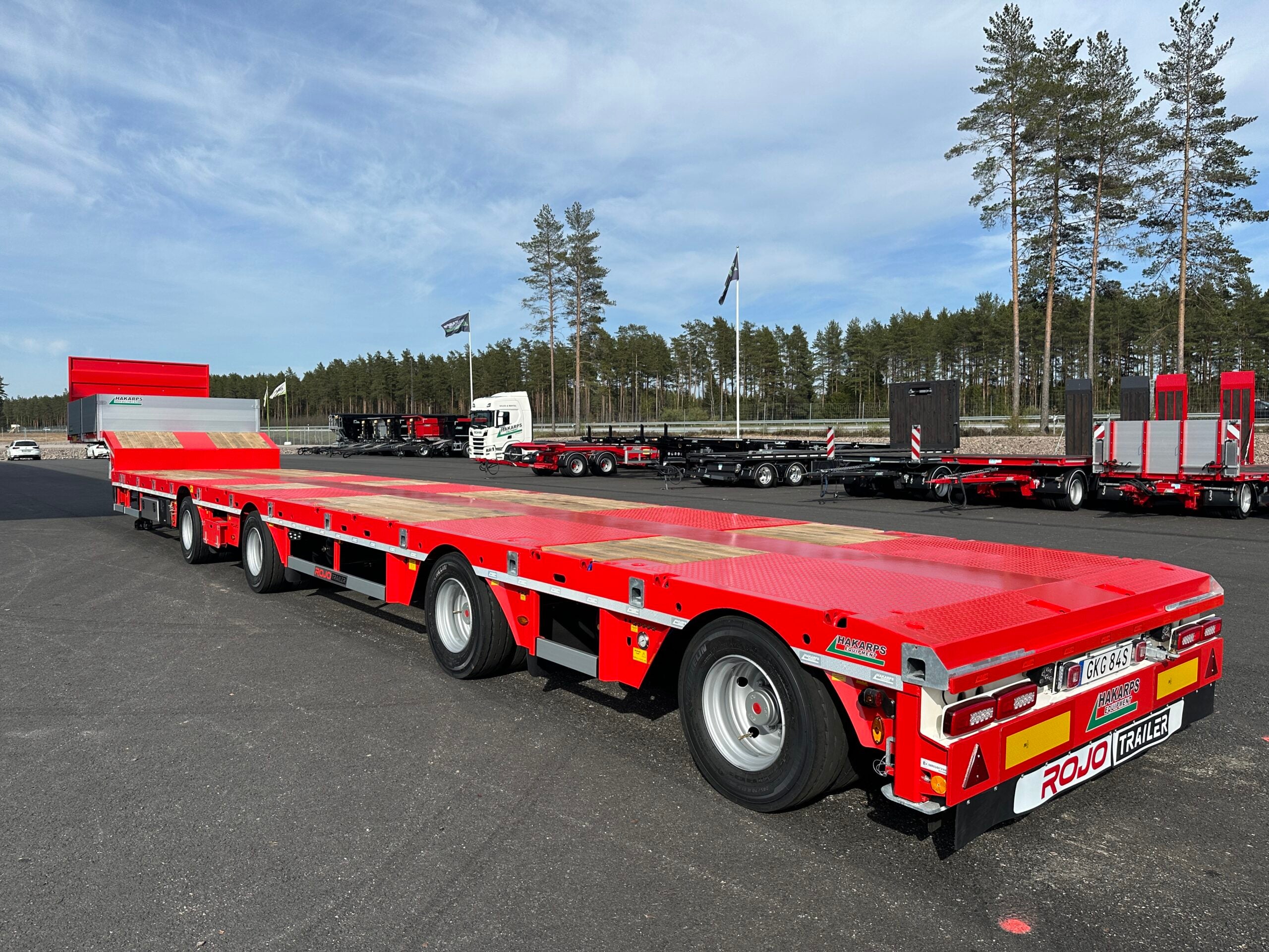 4 axlad ROJO 18,5m jumbotrailer 9m trombon 38 tons skattevikt