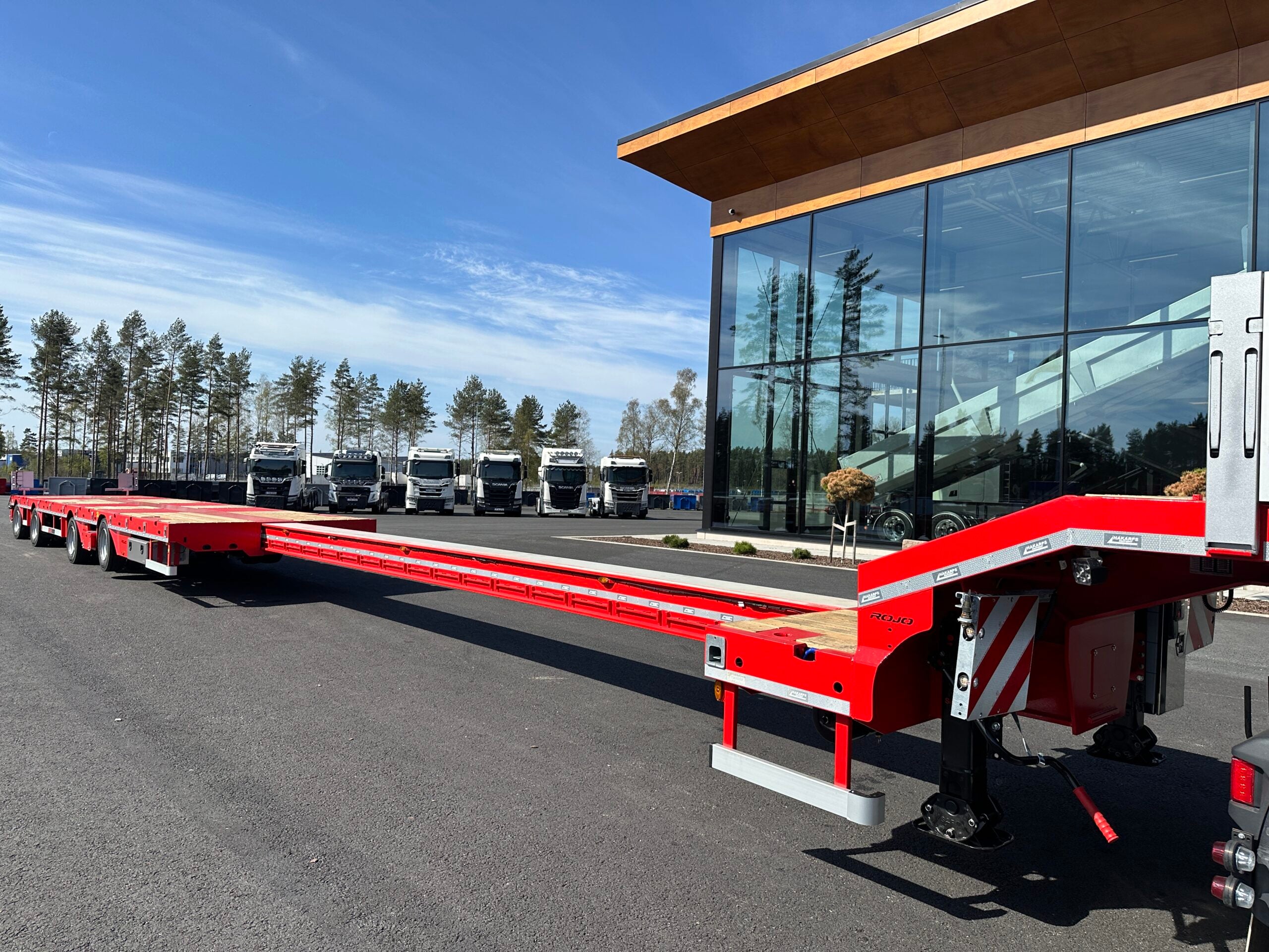 4 axlad ROJO 18,5m jumbotrailer 9m trombon 38 tons skattevikt