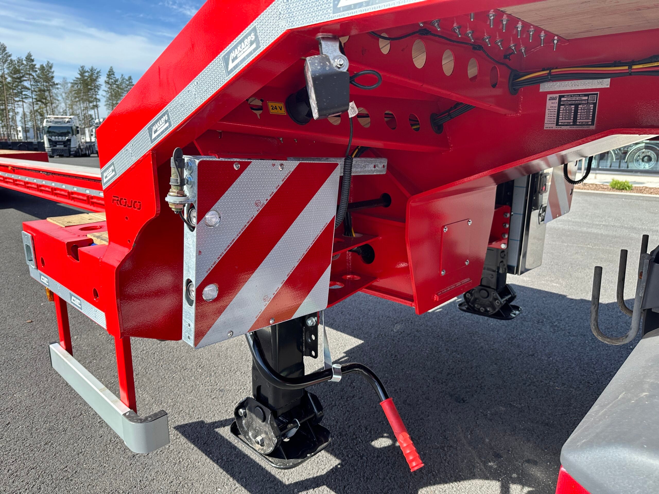 4 axlad ROJO 18,5m jumbotrailer 9m trombon 38 tons skattevikt