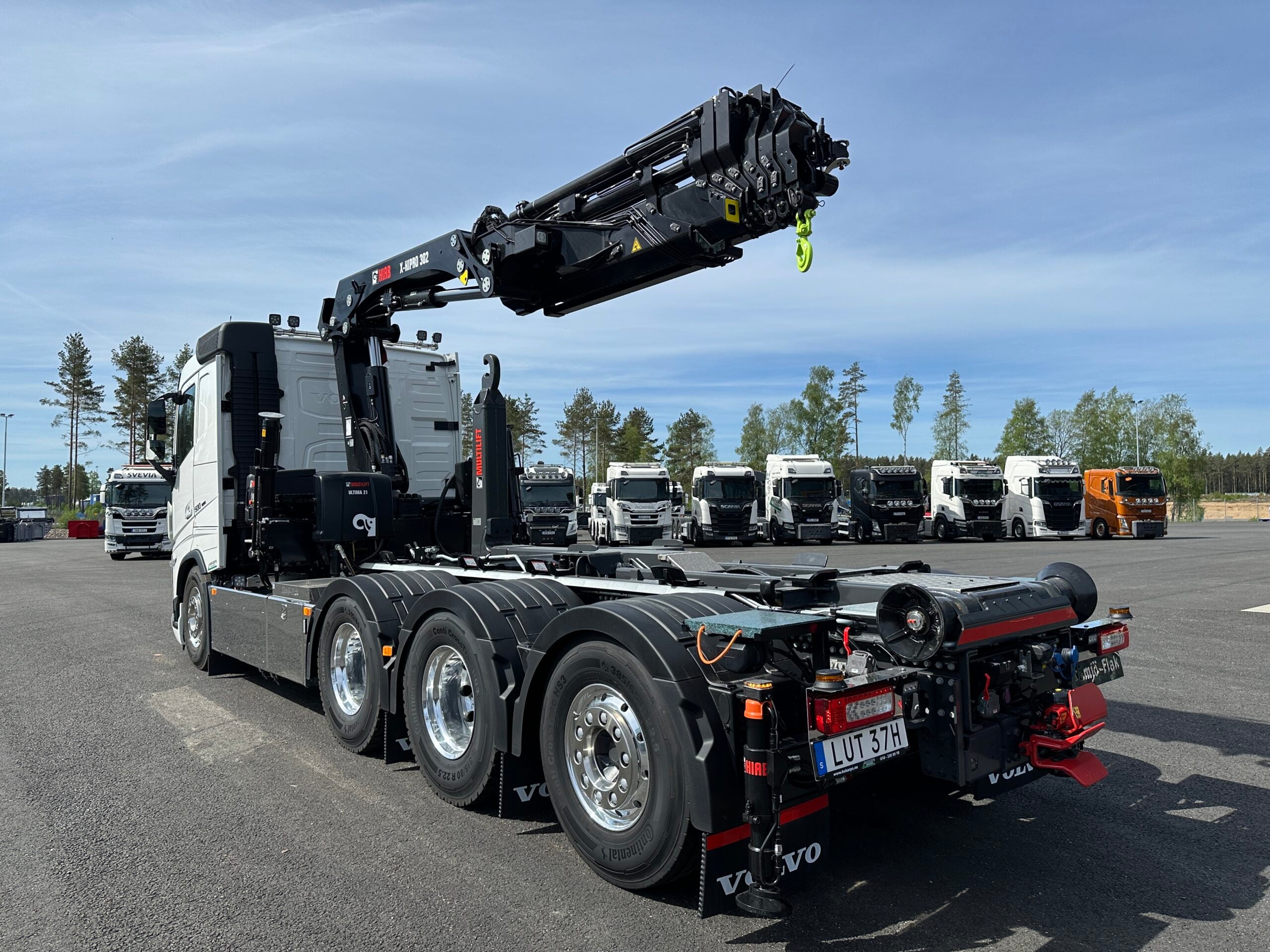 Volvo FH500 Tridem kranväxlare Hiab 302 E6