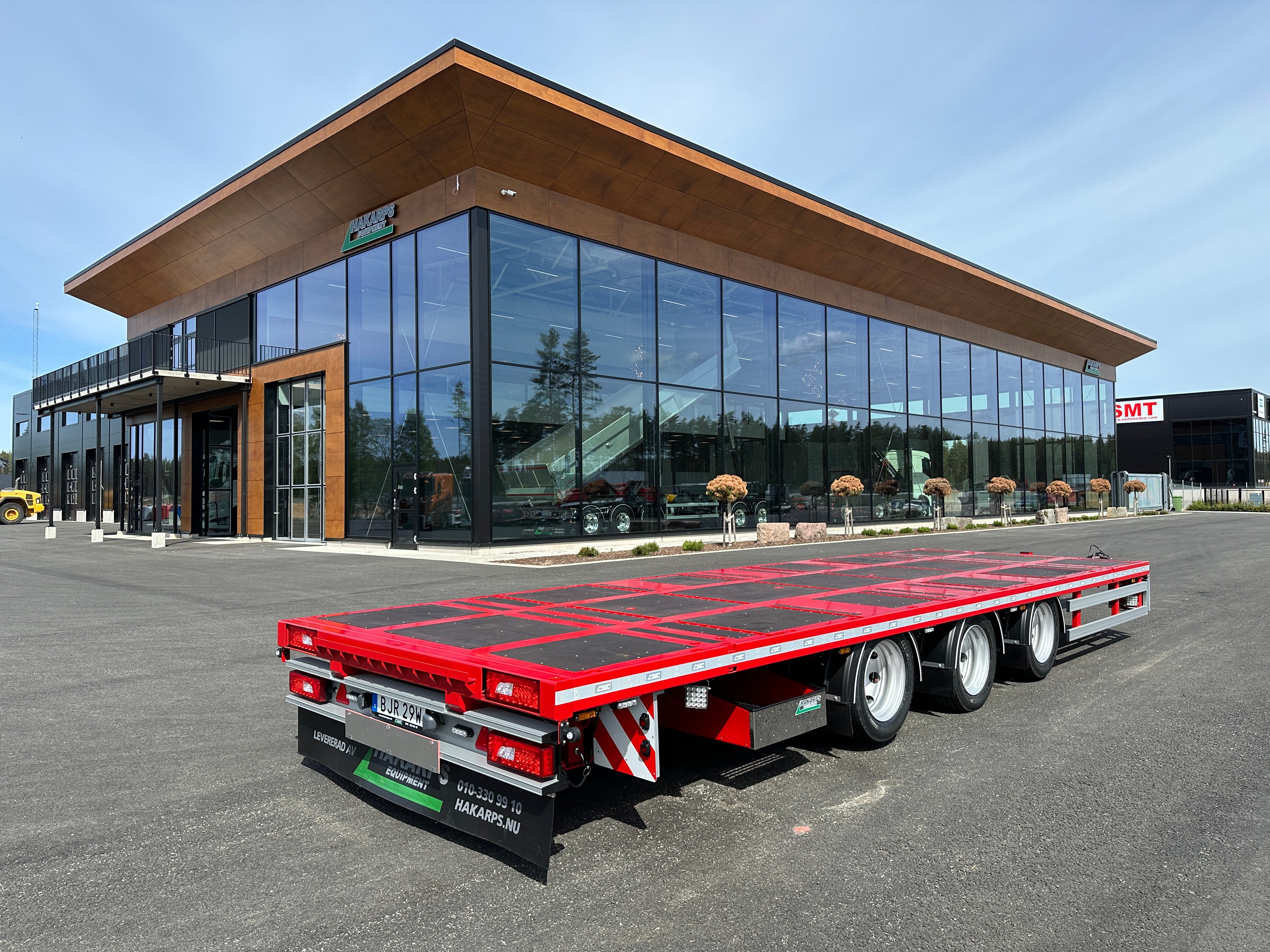 3 axlad 24 tons bodkärra 880mm lasthöjd