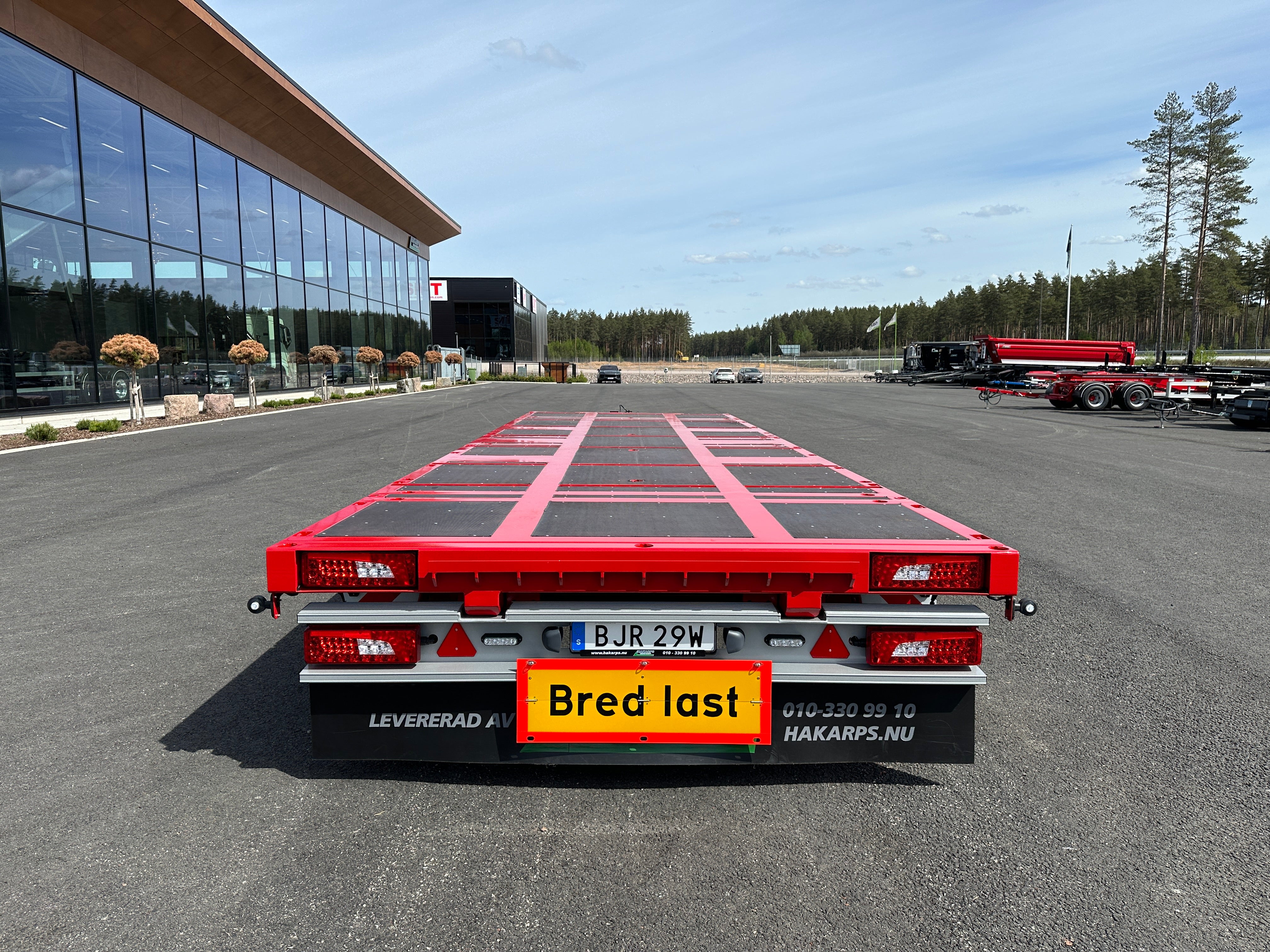 3 axlad 24 tons bodkärra 880mm lasthöjd