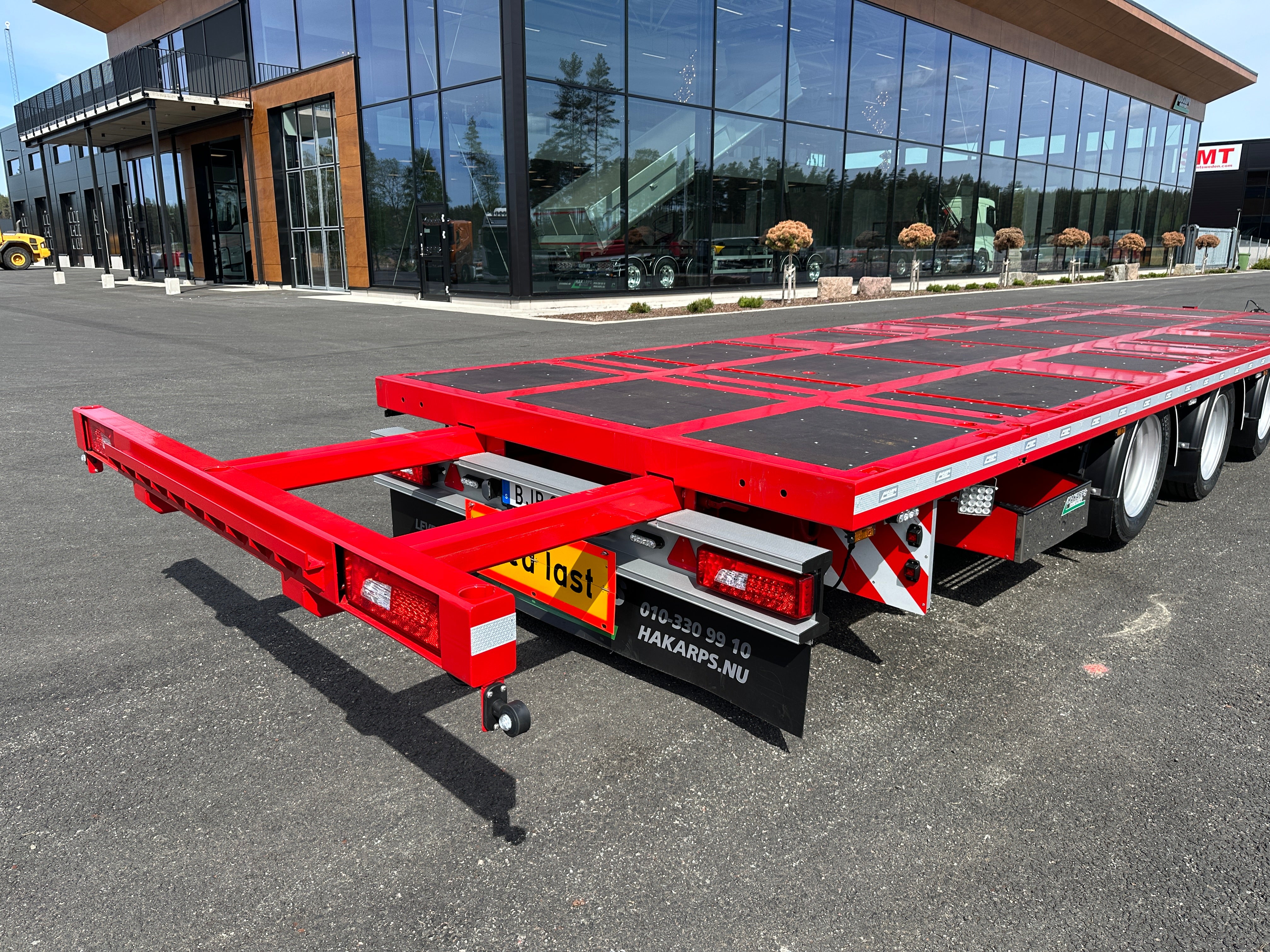 3 axlad 24 tons bodkärra 880mm lasthöjd