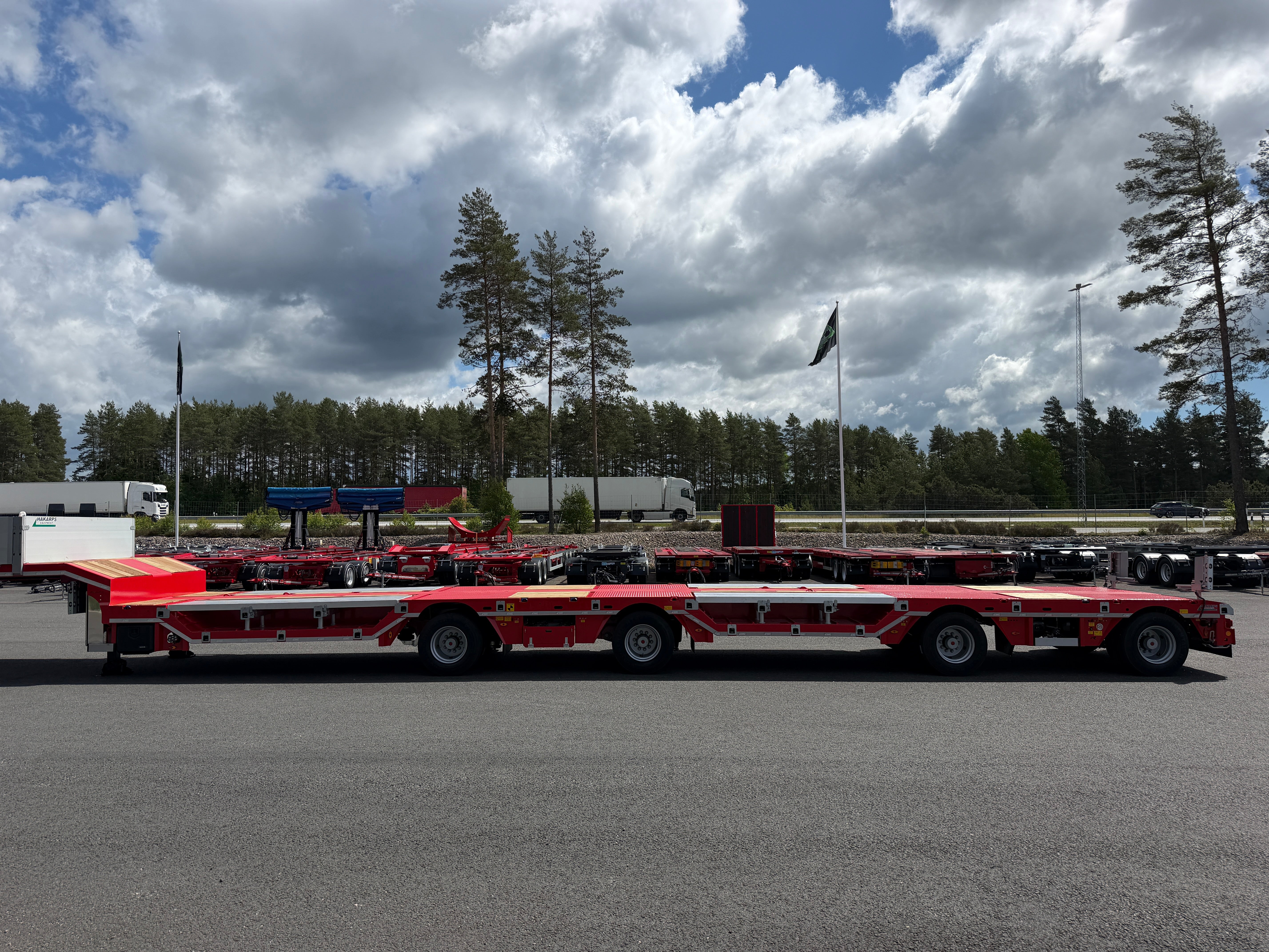 4 axlad ROJO 18,5m jumbotrailer med hjulfickor 38 tons skattevikt
