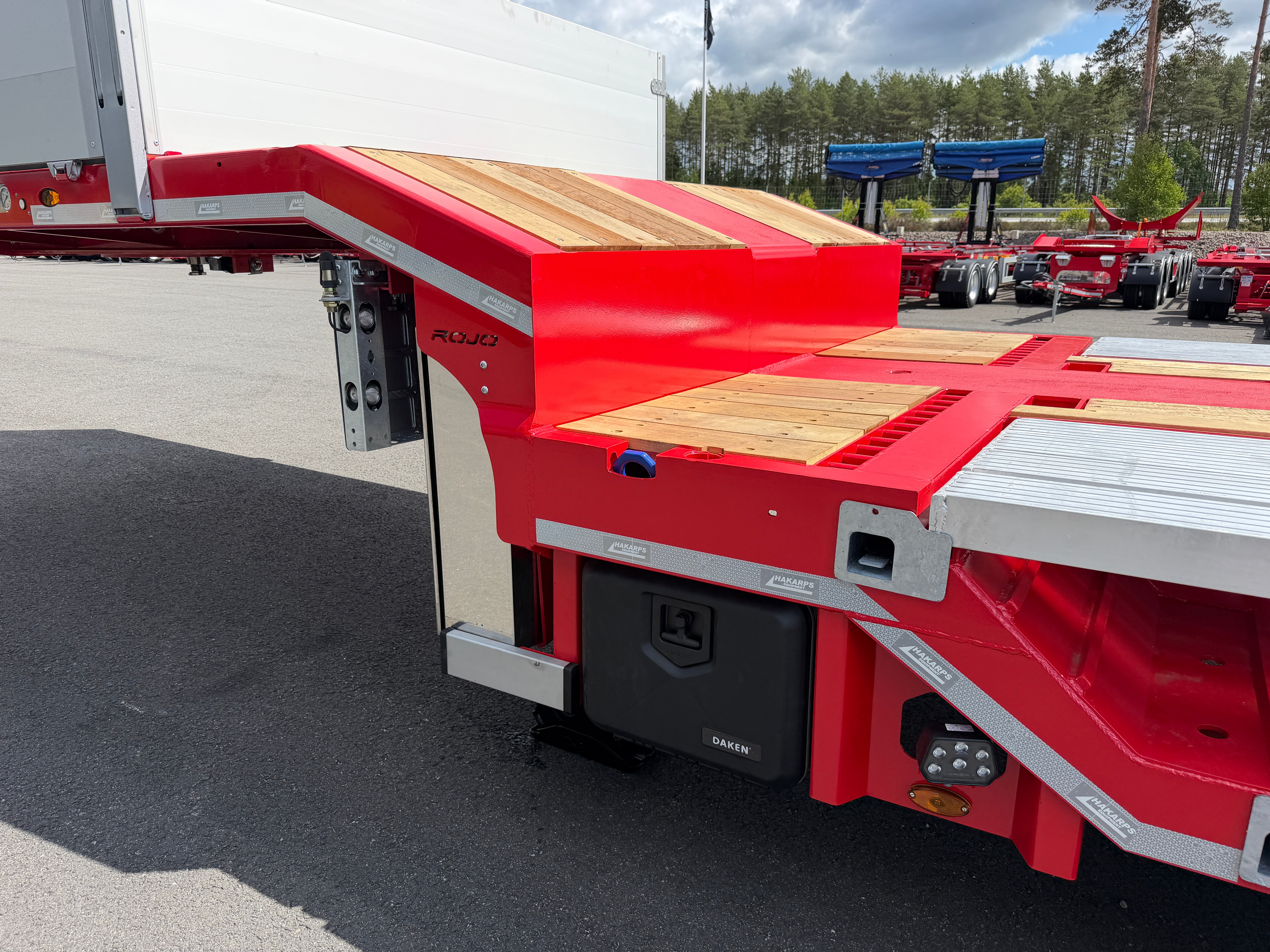 4 axlad ROJO 18,5m jumbotrailer med hjulfickor 38 tons skattevikt