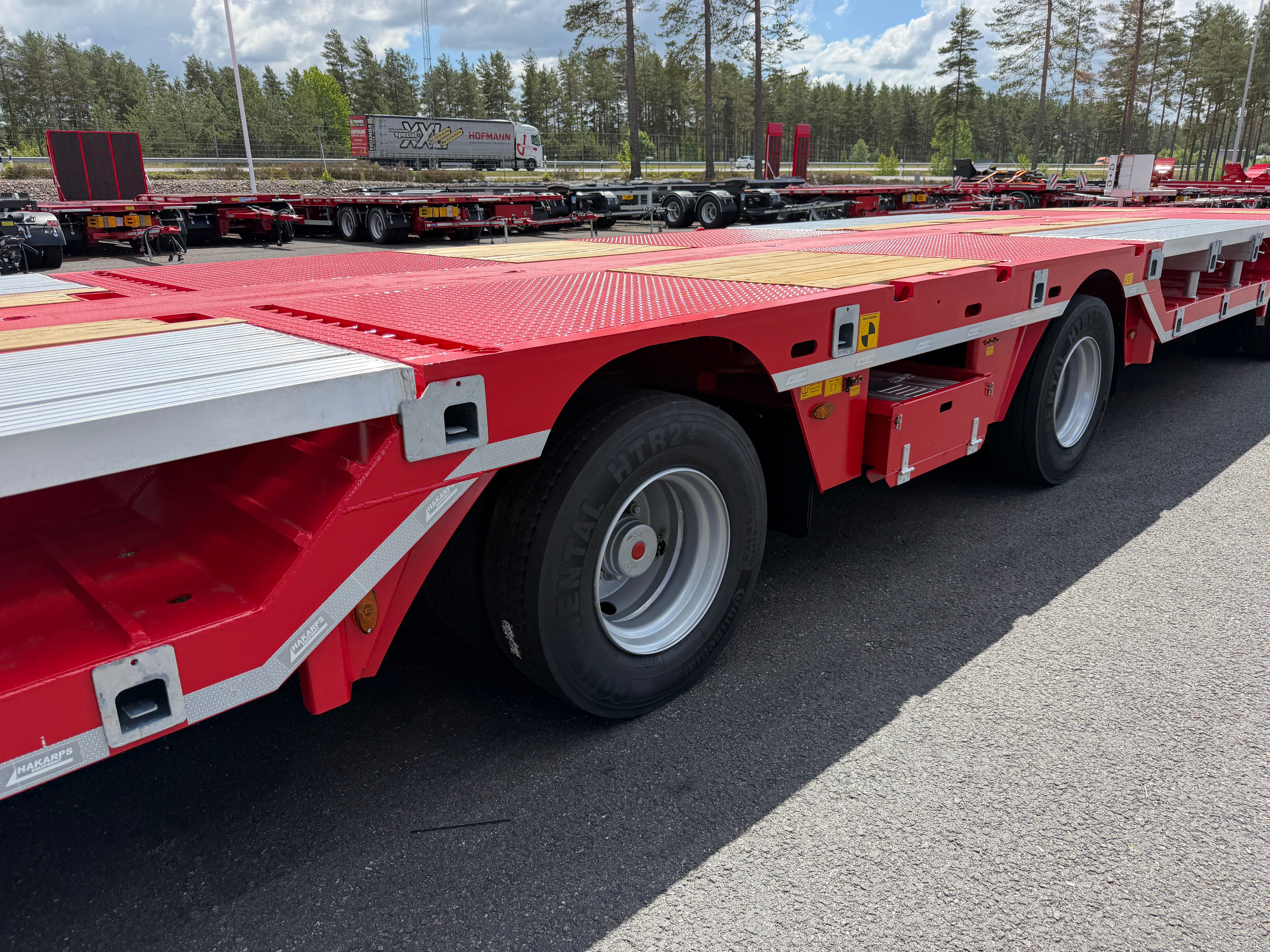 4 axlad ROJO 18,5m jumbotrailer med hjulfickor 38 tons skattevikt
