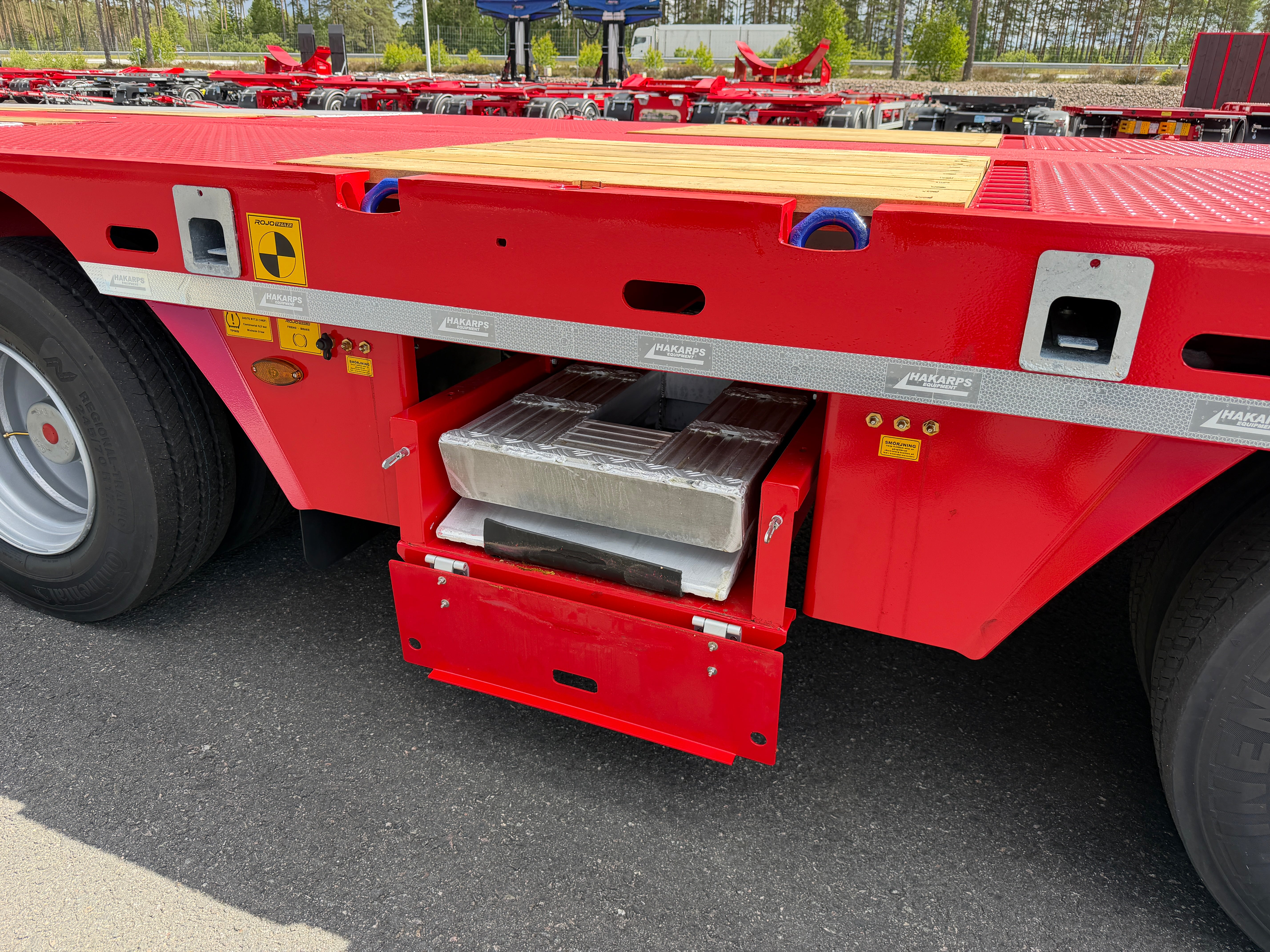 4 axlad ROJO 18,5m jumbotrailer med hjulfickor 38 tons skattevikt