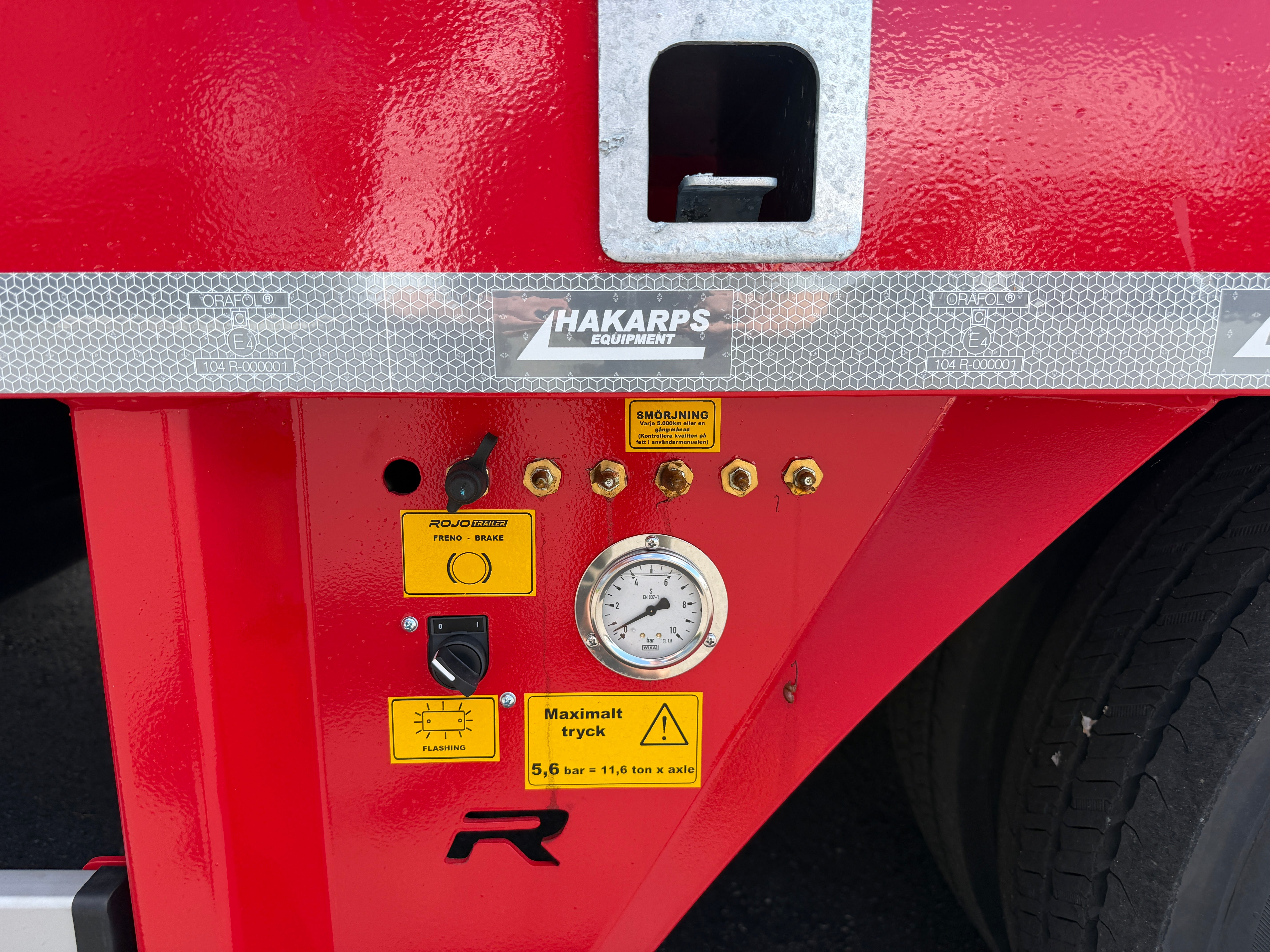 4 axlad ROJO 18,5m jumbotrailer med hjulfickor 38 tons skattevikt