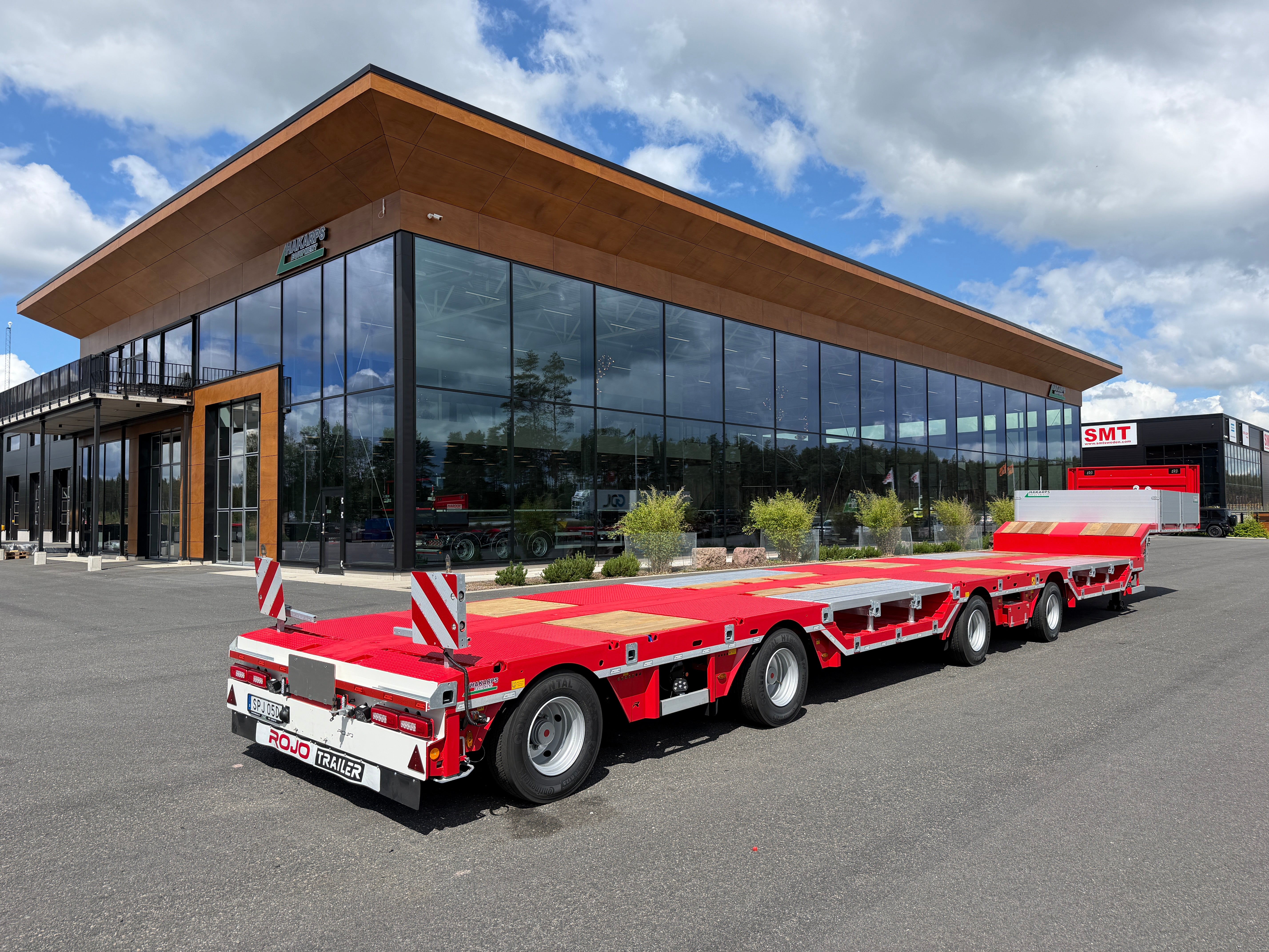4 axlad ROJO 18,5m jumbotrailer med hjulfickor 38 tons skattevikt