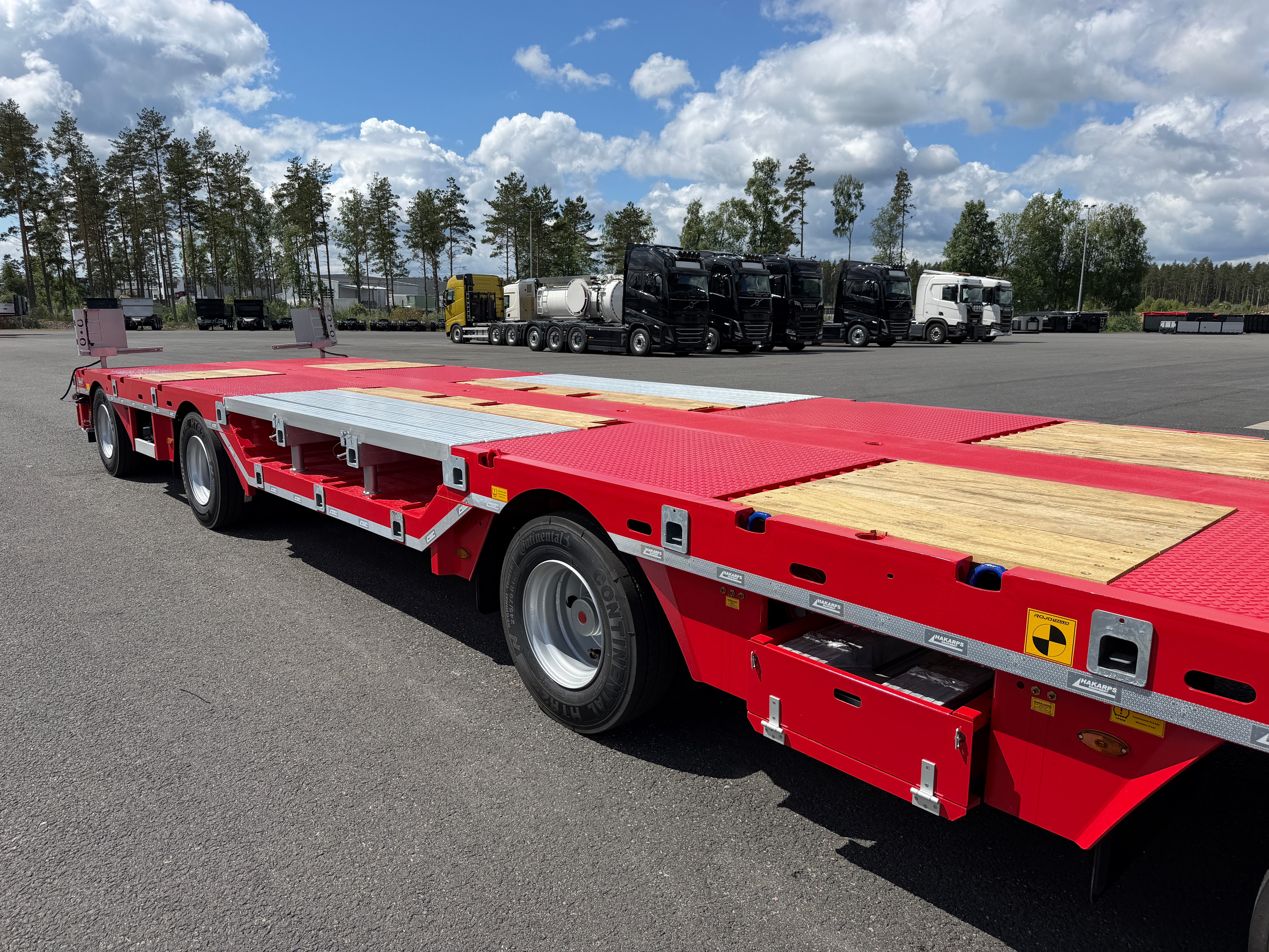 4 axlad ROJO 18,5m jumbotrailer med hjulfickor 38 tons skattevikt