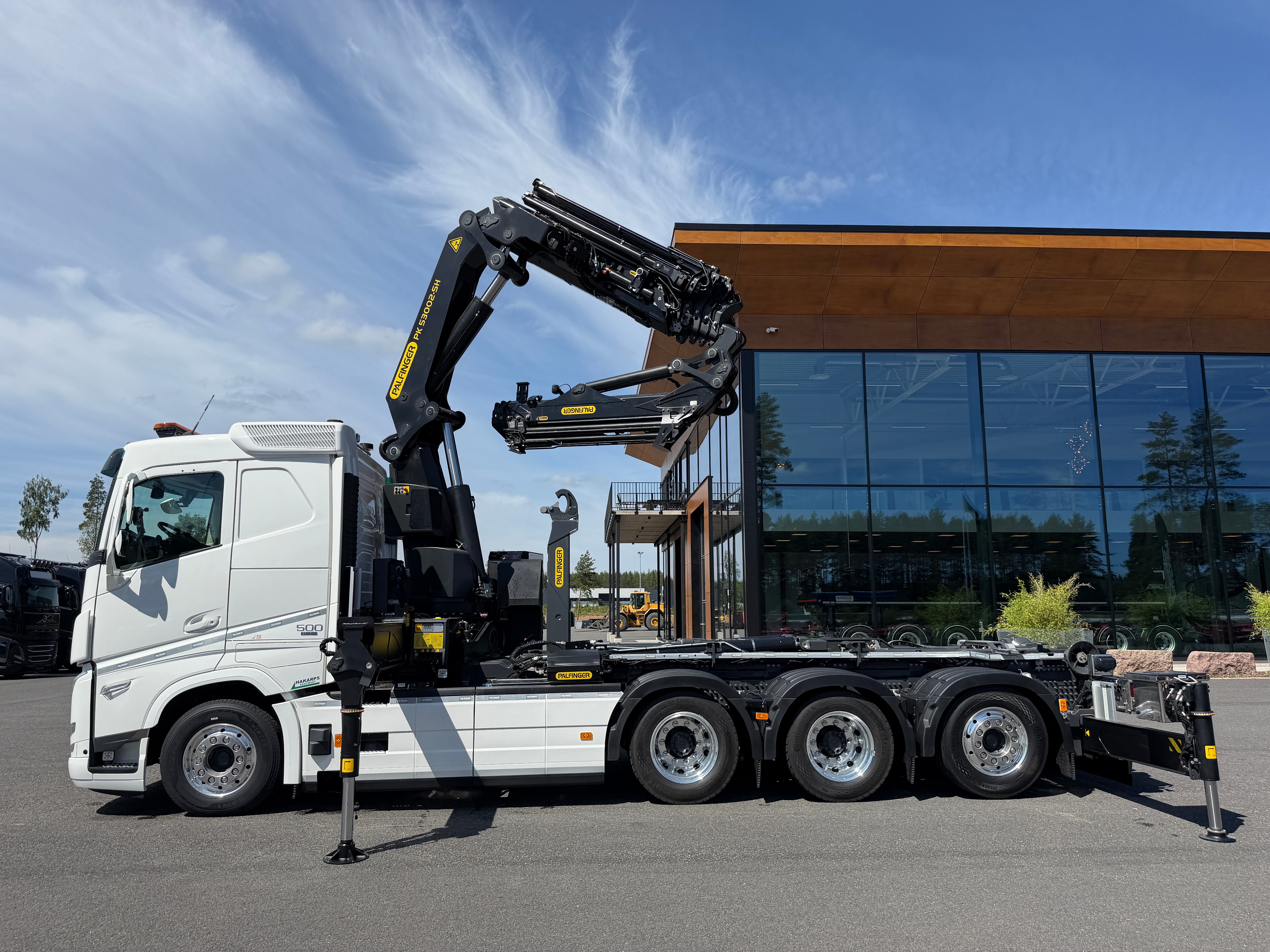Volvo FH13 500 tridem kranväxlare Palfinger PK53002 SH + jibb