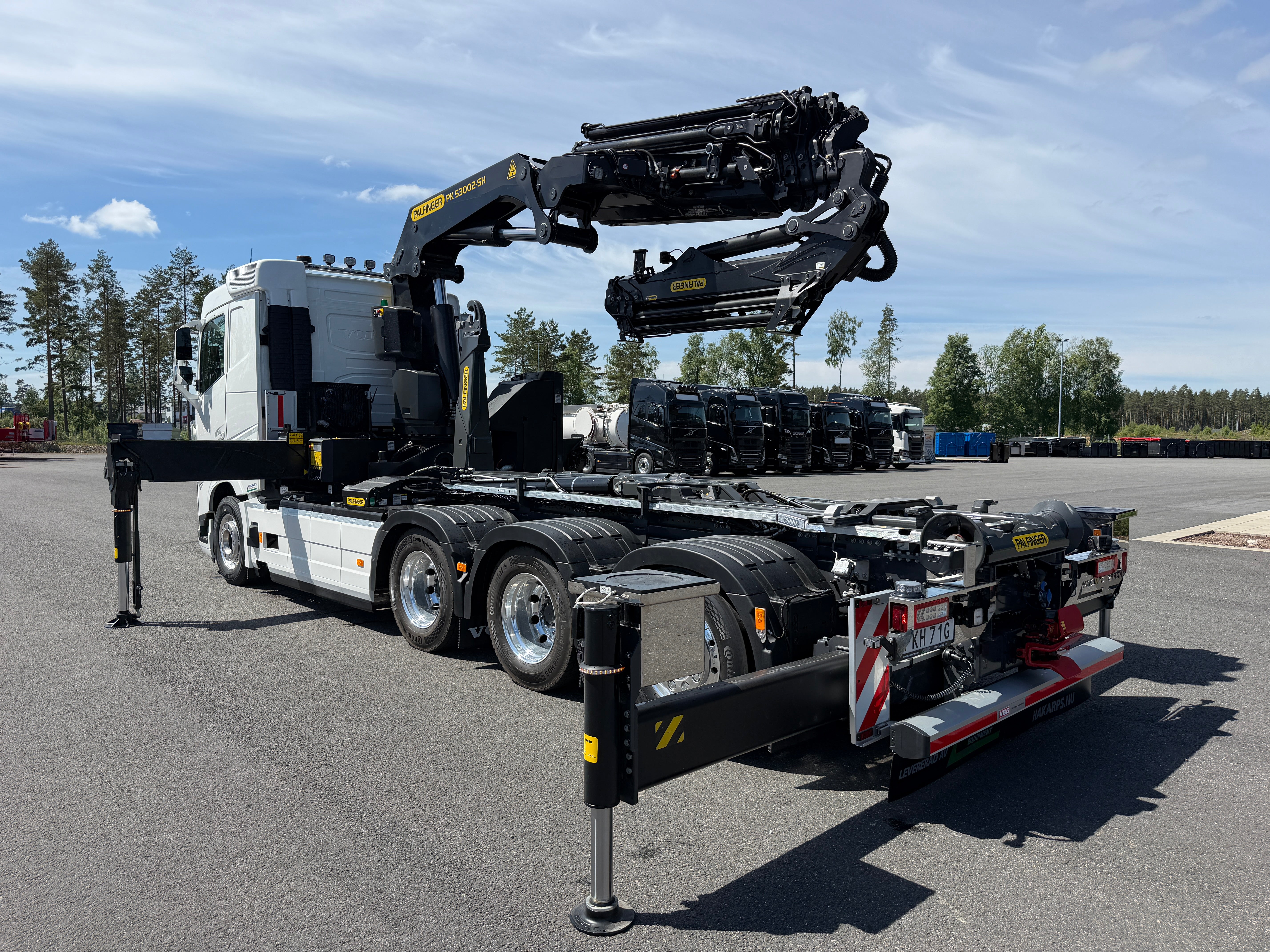 Volvo FH13 500 tridem kranväxlare Palfinger PK53002 SH + jibb