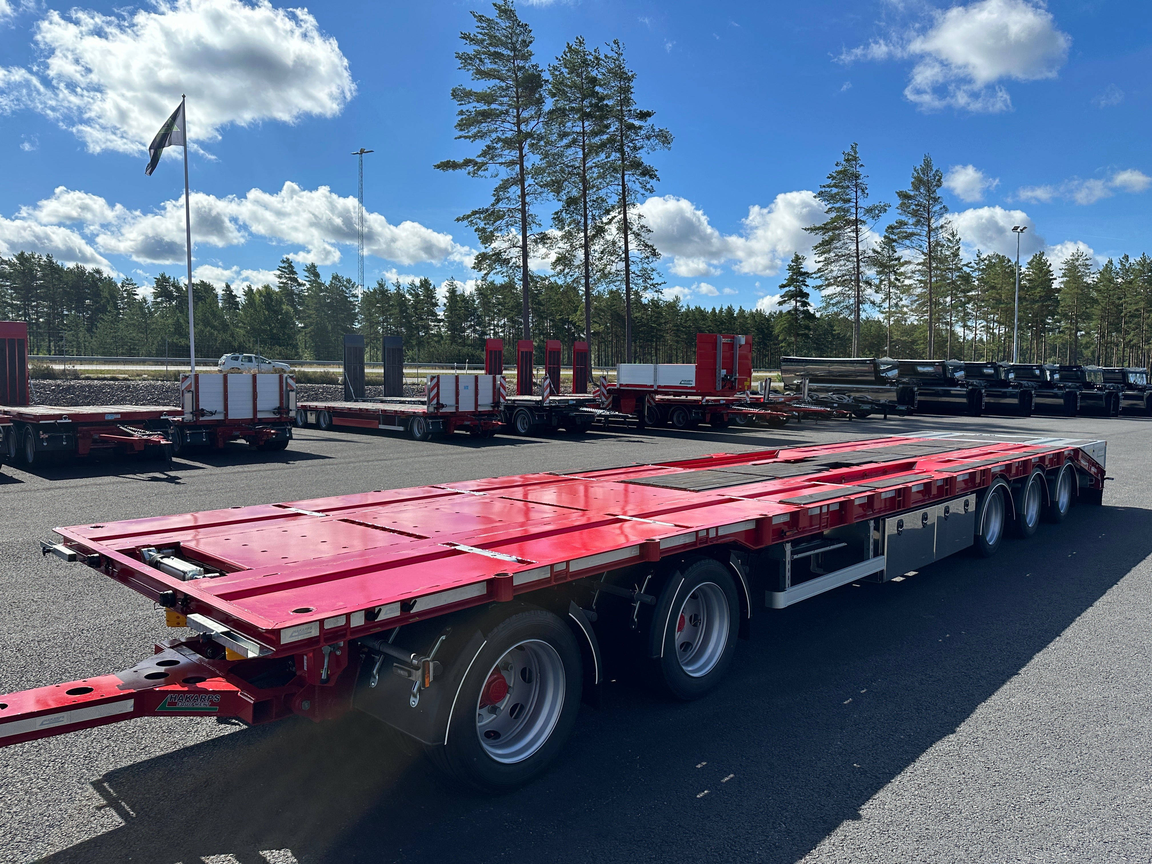 5 axlad 42 tons kombivagn för 2 flak