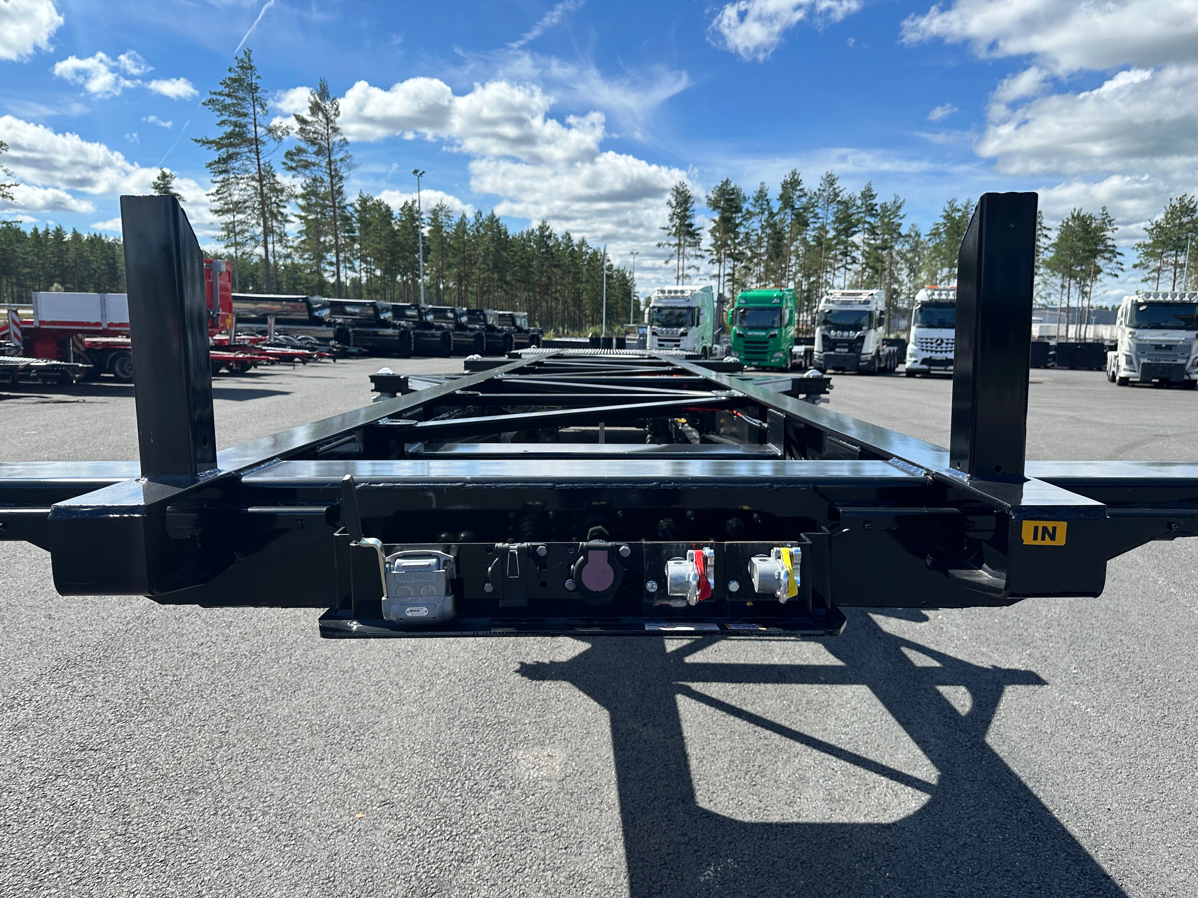 3 axlad LECI Trailer Containerchassie ADR klass