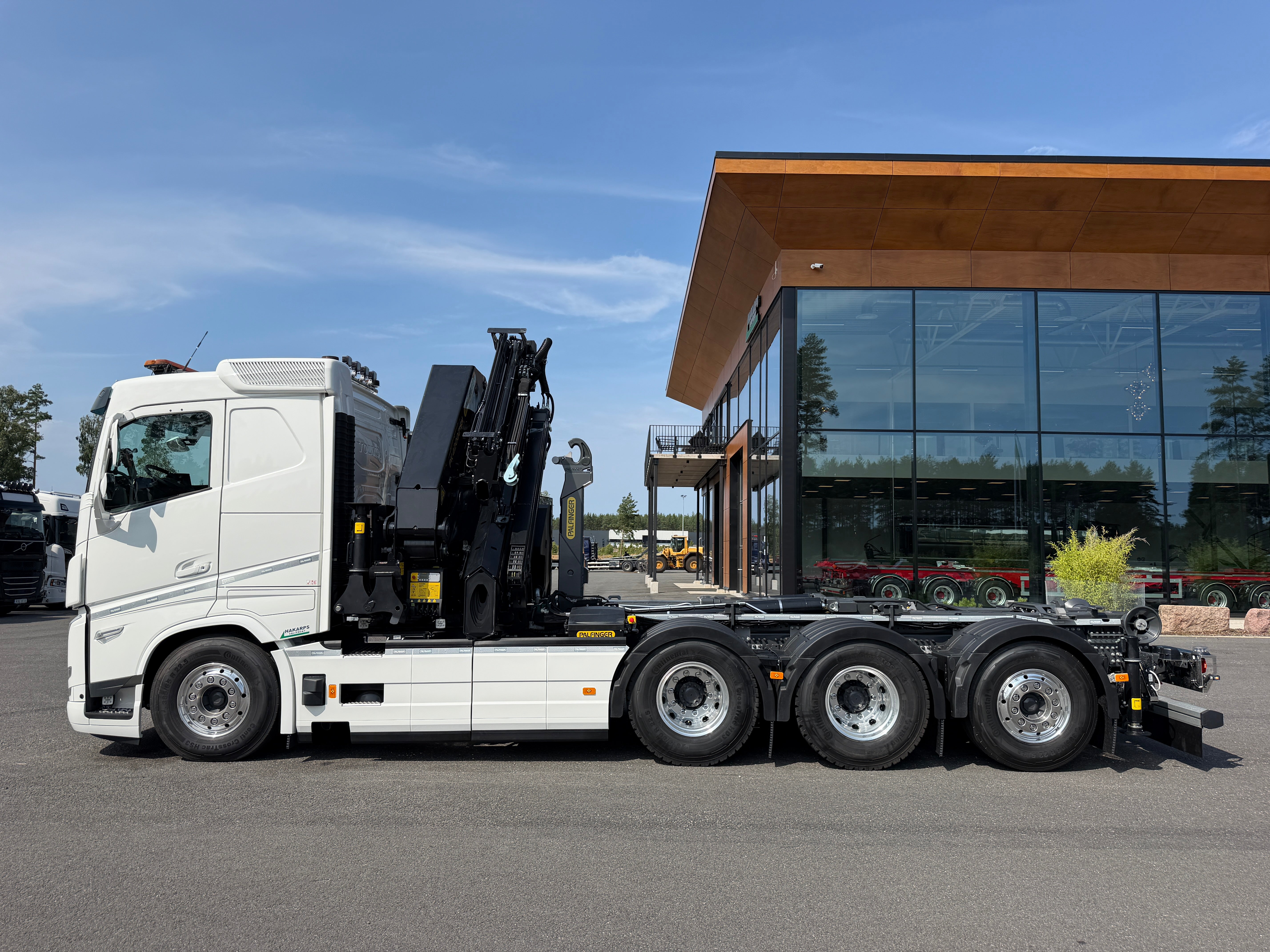Volvo FH13 500 tridem kranväxlare Palfinger PK42002 SH + jibb
