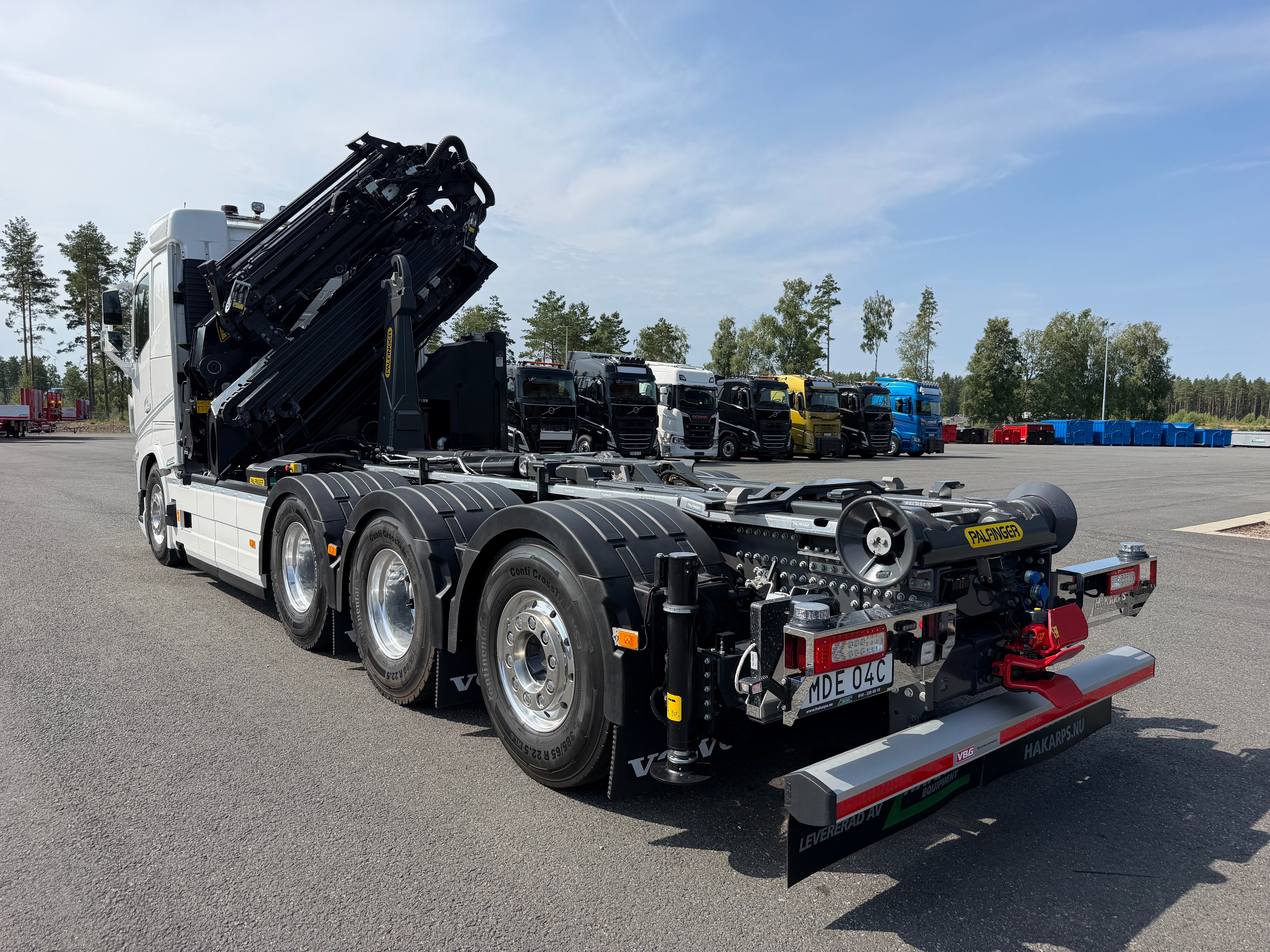 Volvo FH13 500 tridem kranväxlare Palfinger PK42002 SH + jibb