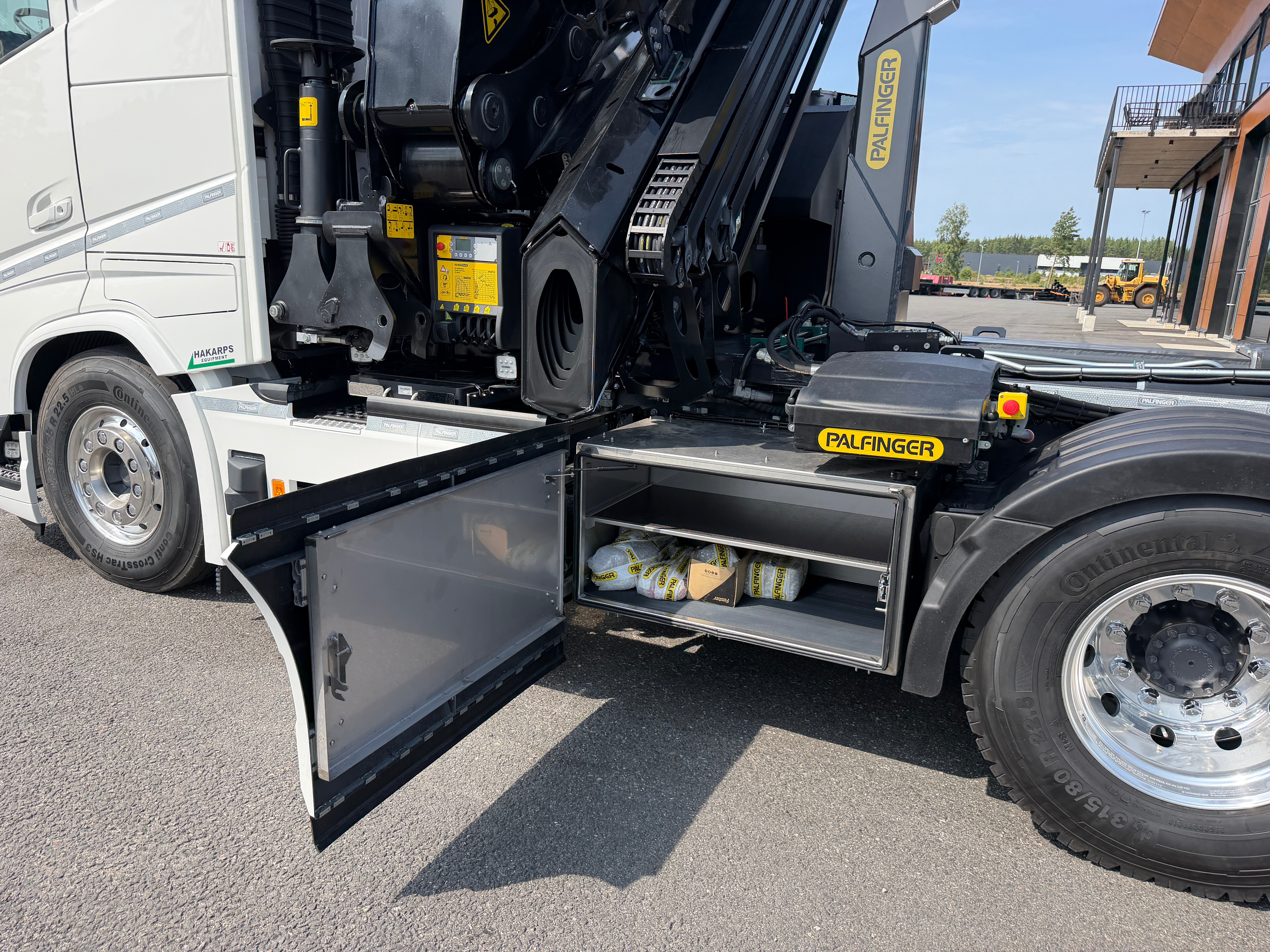 Volvo FH13 500 tridem kranväxlare Palfinger PK42002 SH + jibb