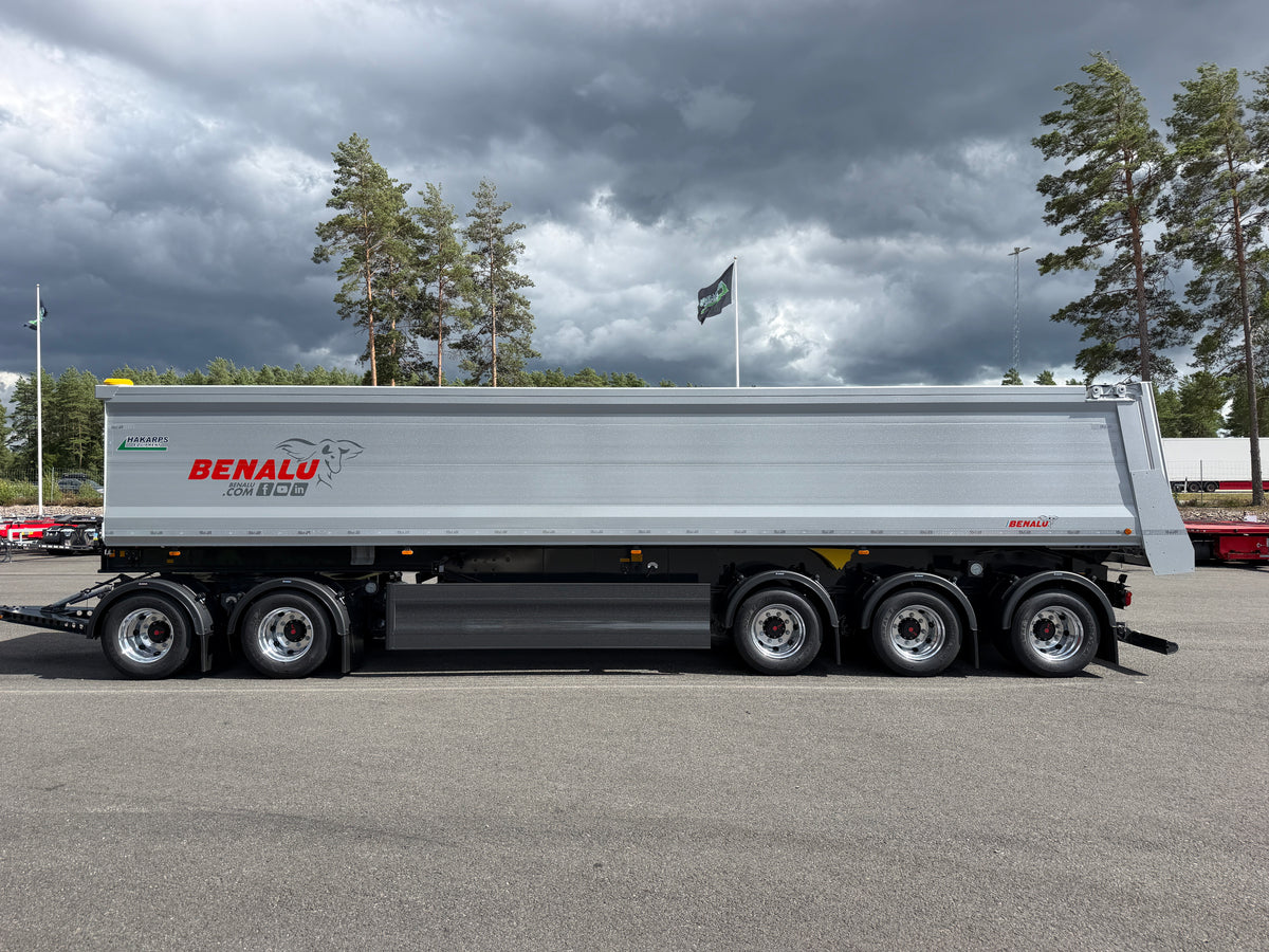 Benalu 5 axlad 42 tons tippvagn med dubbelmontage