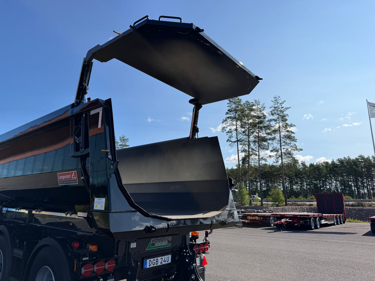 3 axlad Langendorf - Tipptrailer med skjutbar sista axel