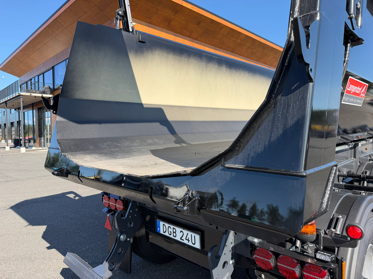 3 axlad Langendorf - Tipptrailer med skjutbar sista axel