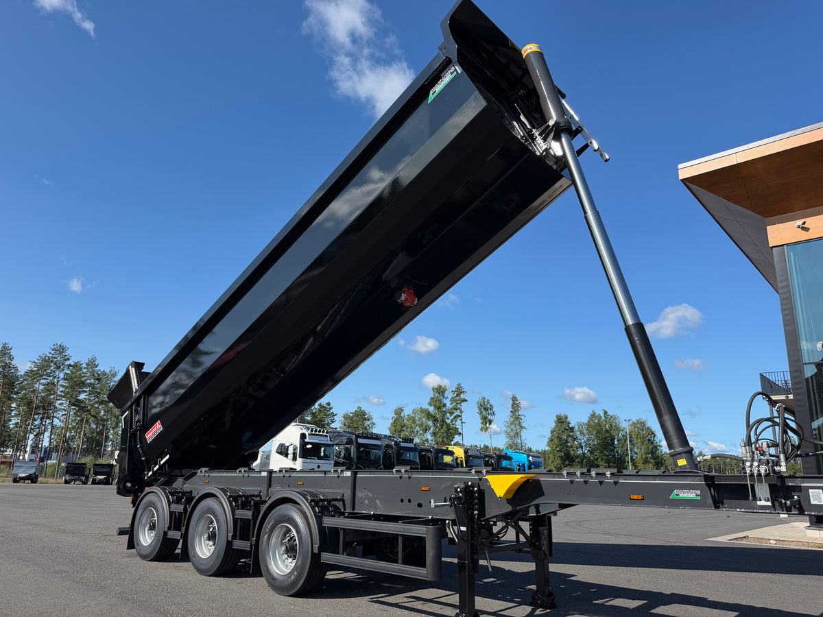3 axlad Langendorf - Tipptrailer med skjutbar sista axel