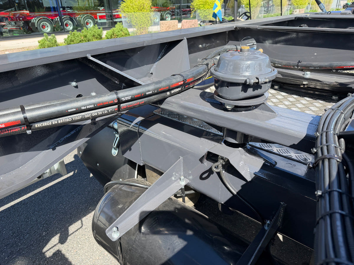 5 axlad 42 tons dumpervagn med låsbar vändkrans + skjutbar boggie