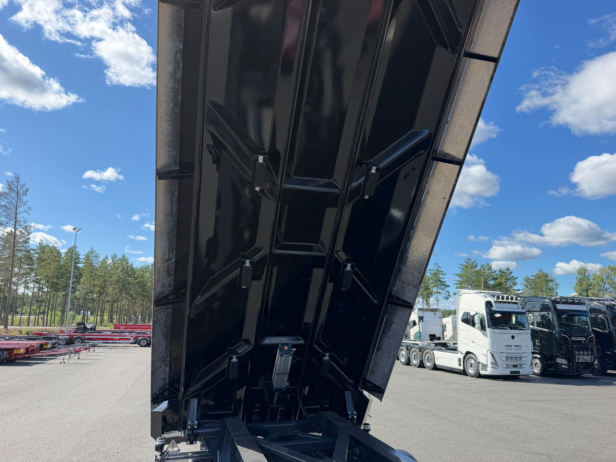 5 axlad 42 tons dumpervagn med låsbar vändkrans + skjutbar boggie