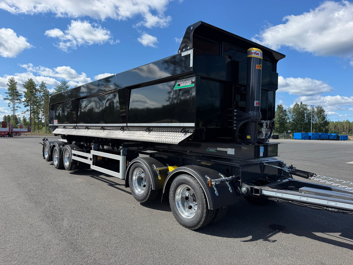 5 axlad 42 tons dumpervagn med låsbar vändkrans + skjutbar boggie