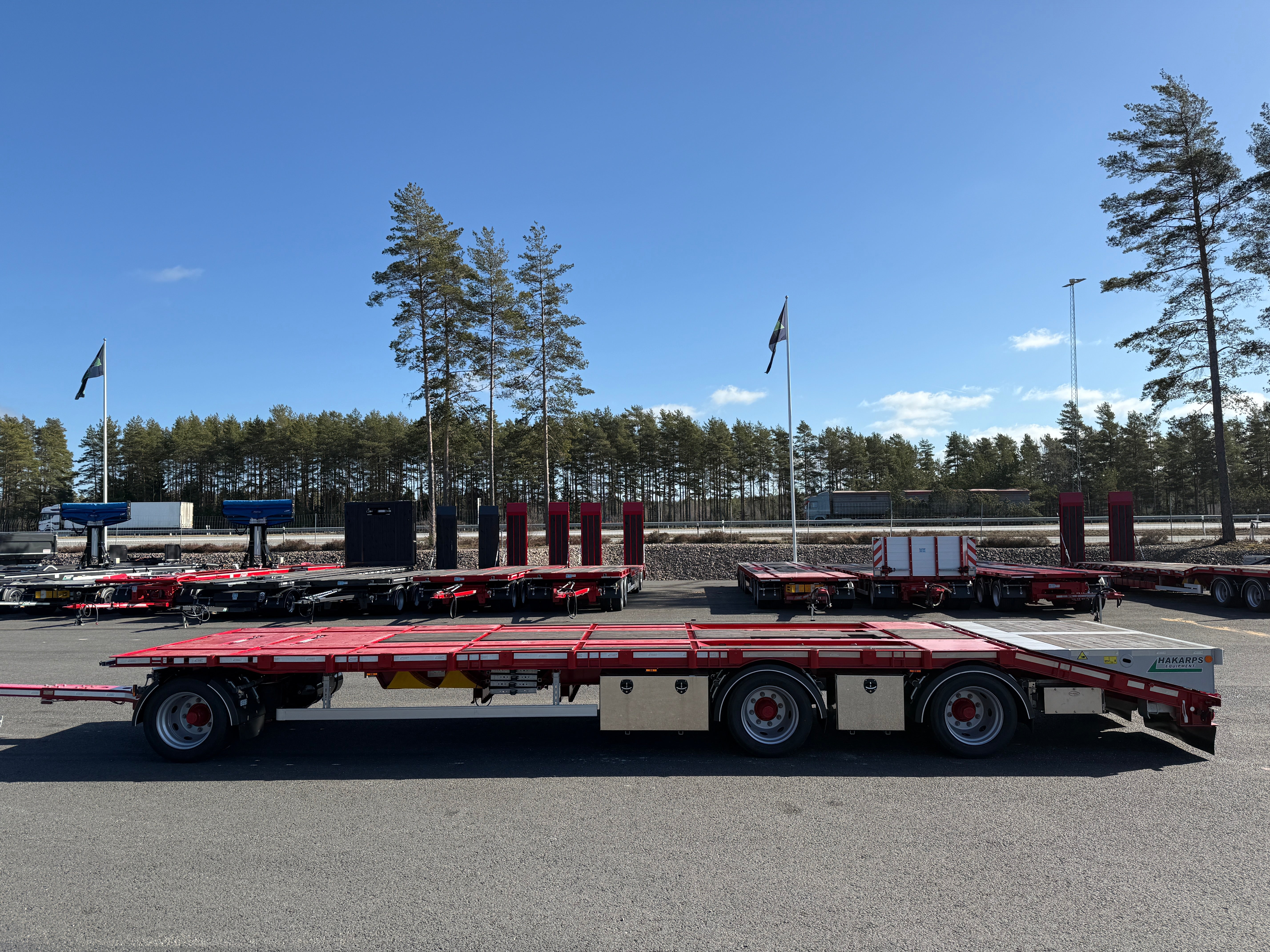 3 axlad 30 tons kombivagn för 1 flak, 960mm hög