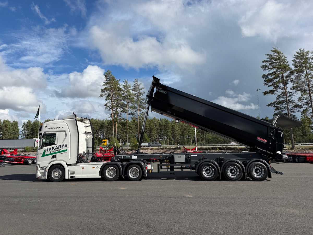 3 axlad Langendorf - Tipptrailer med skjutbar trippel