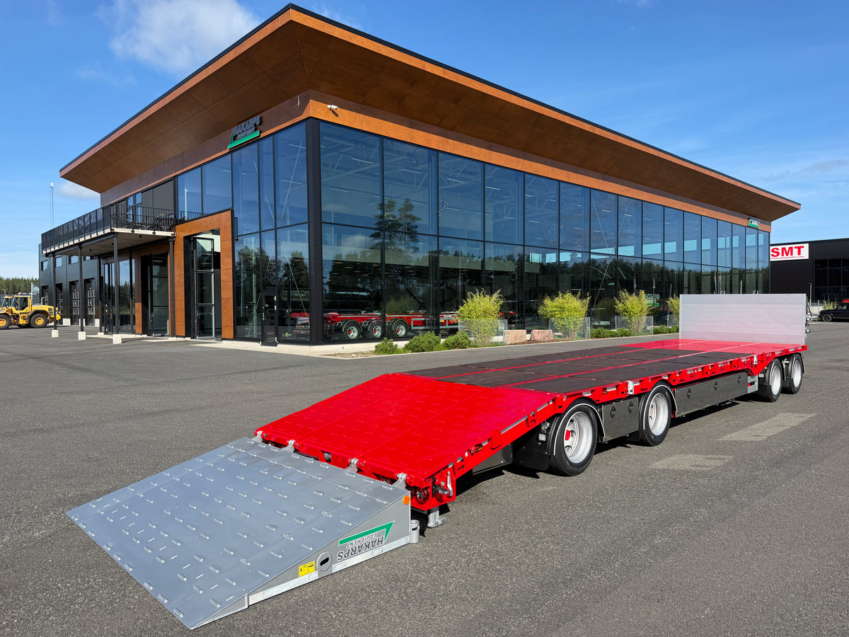 4 axlad 38 tons bodvagn 920mm hög, 10.500mm flakyta