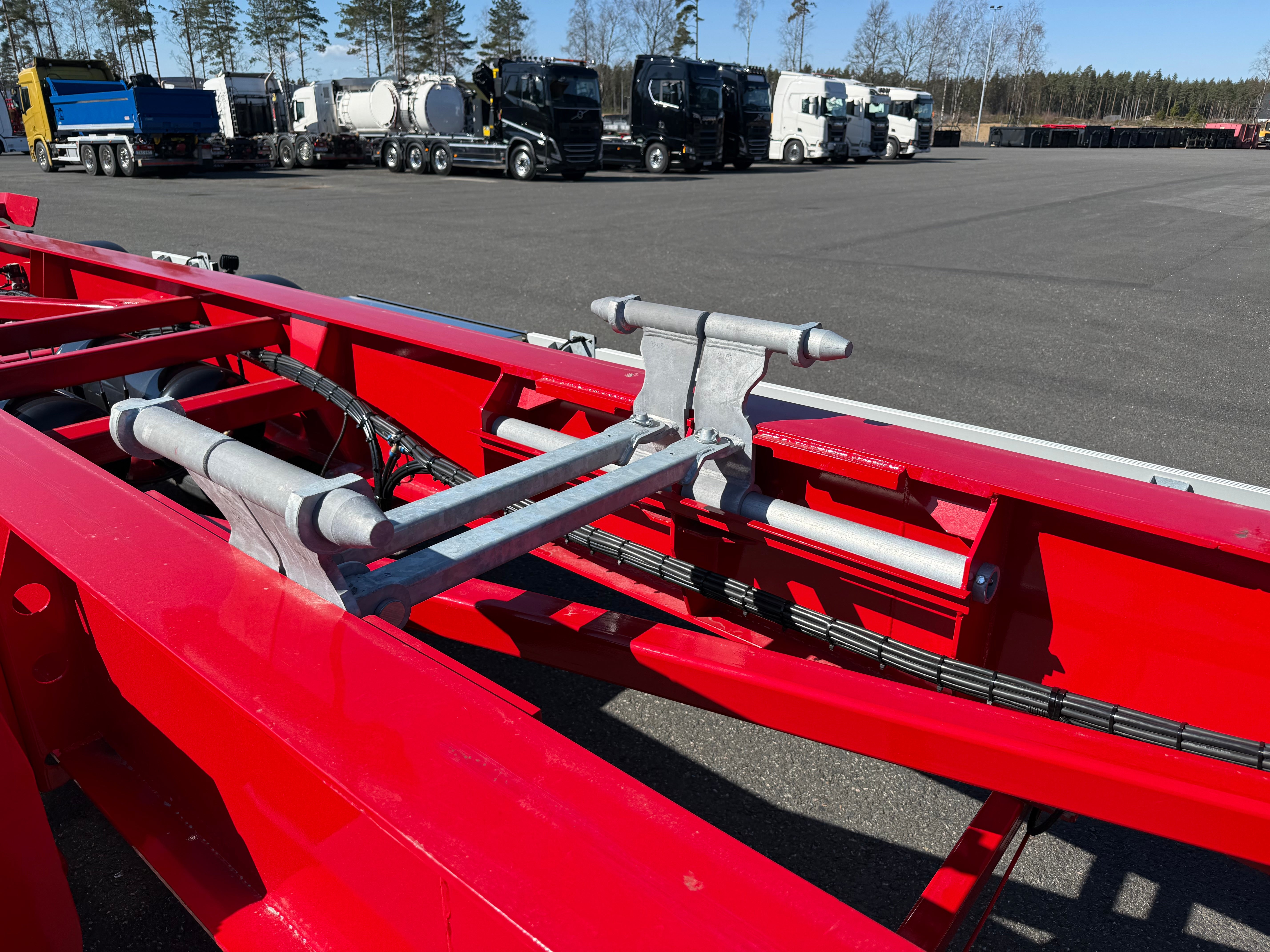 4 axlad 38 tons lastväxlarvagn med glider