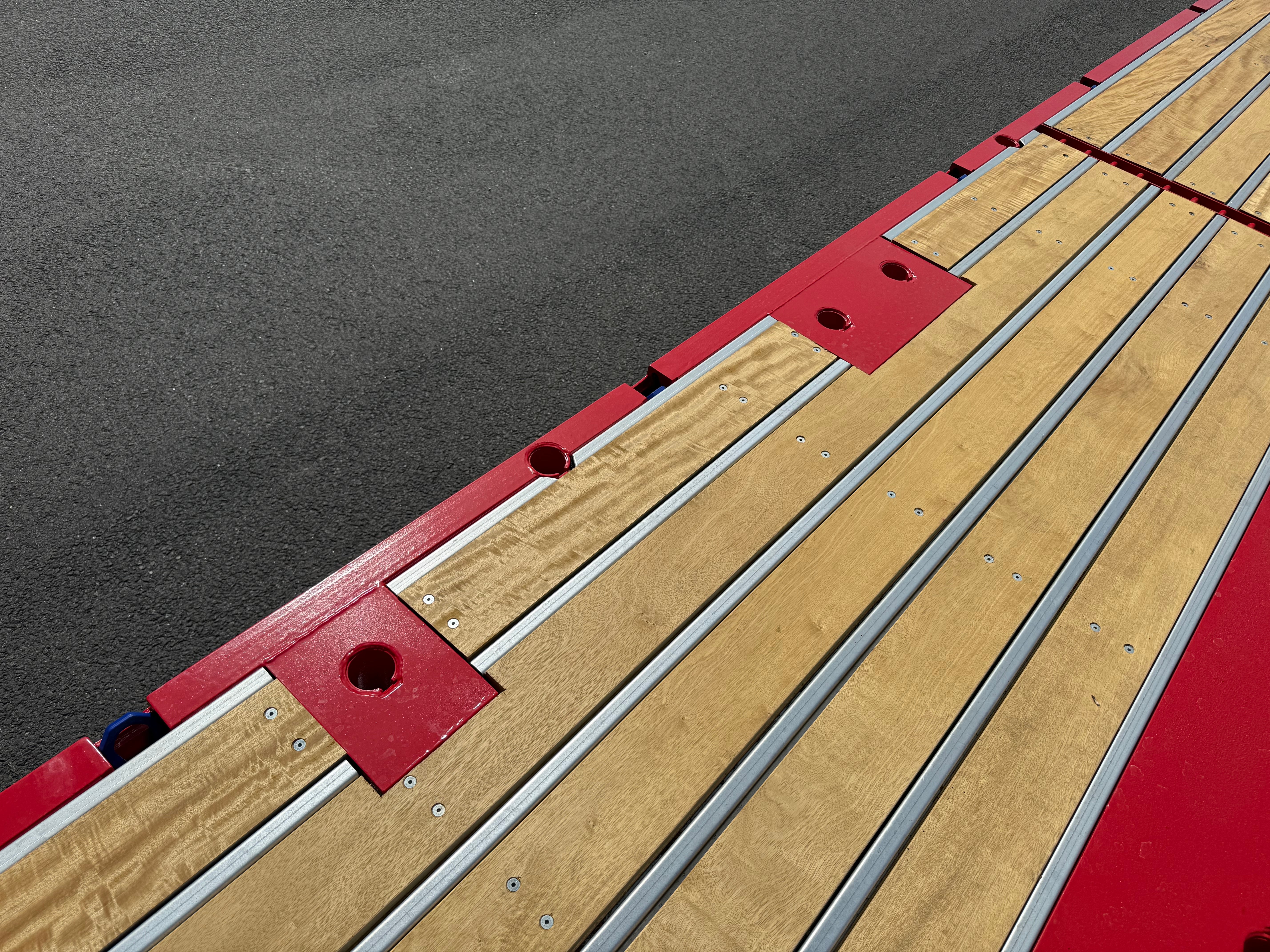 Hakarps - ROJO 4 axlad 18,5m rak trailer, styrning axl 2,3,4