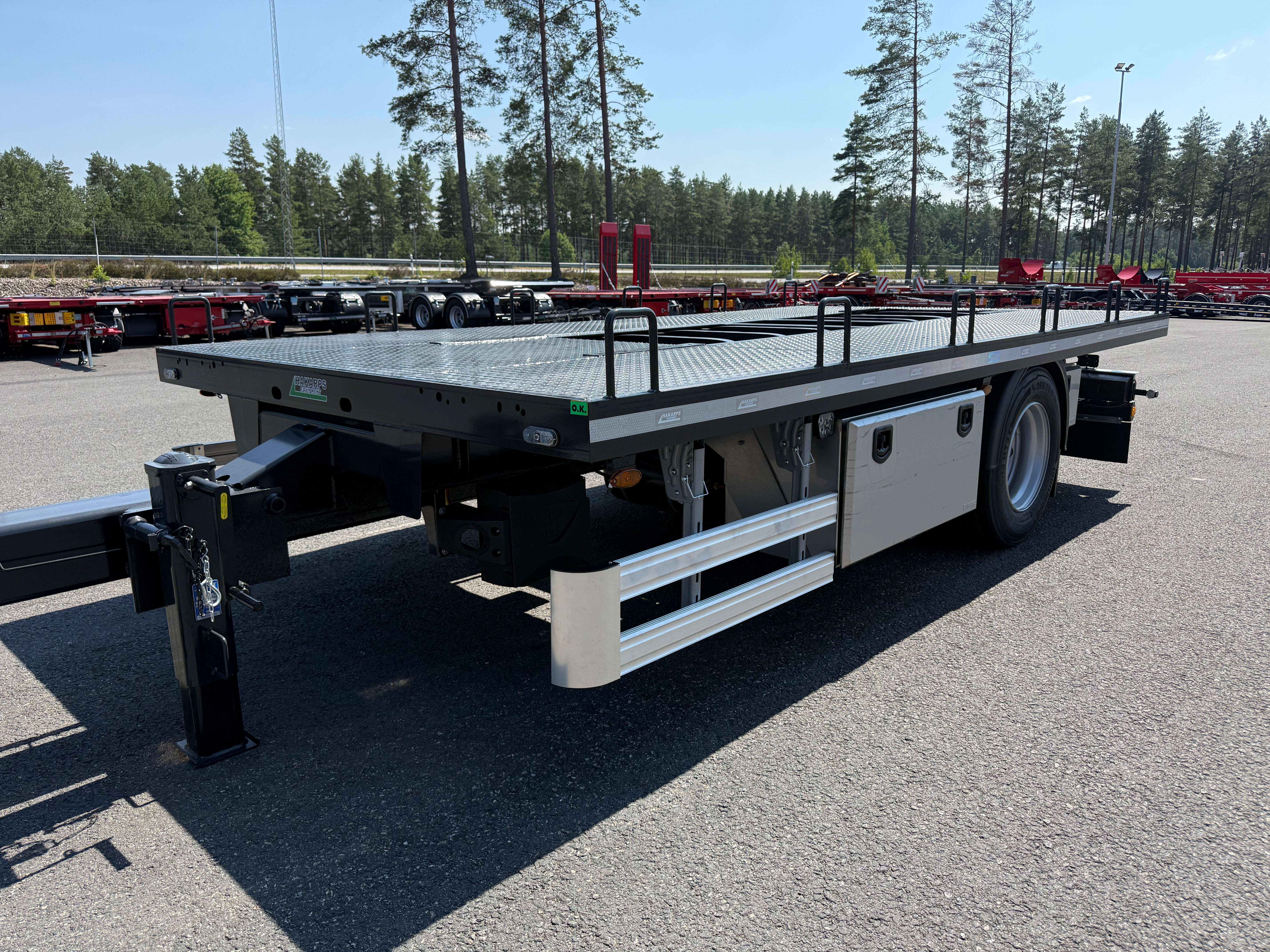 1 axlad 11 tons kärra för kompressor