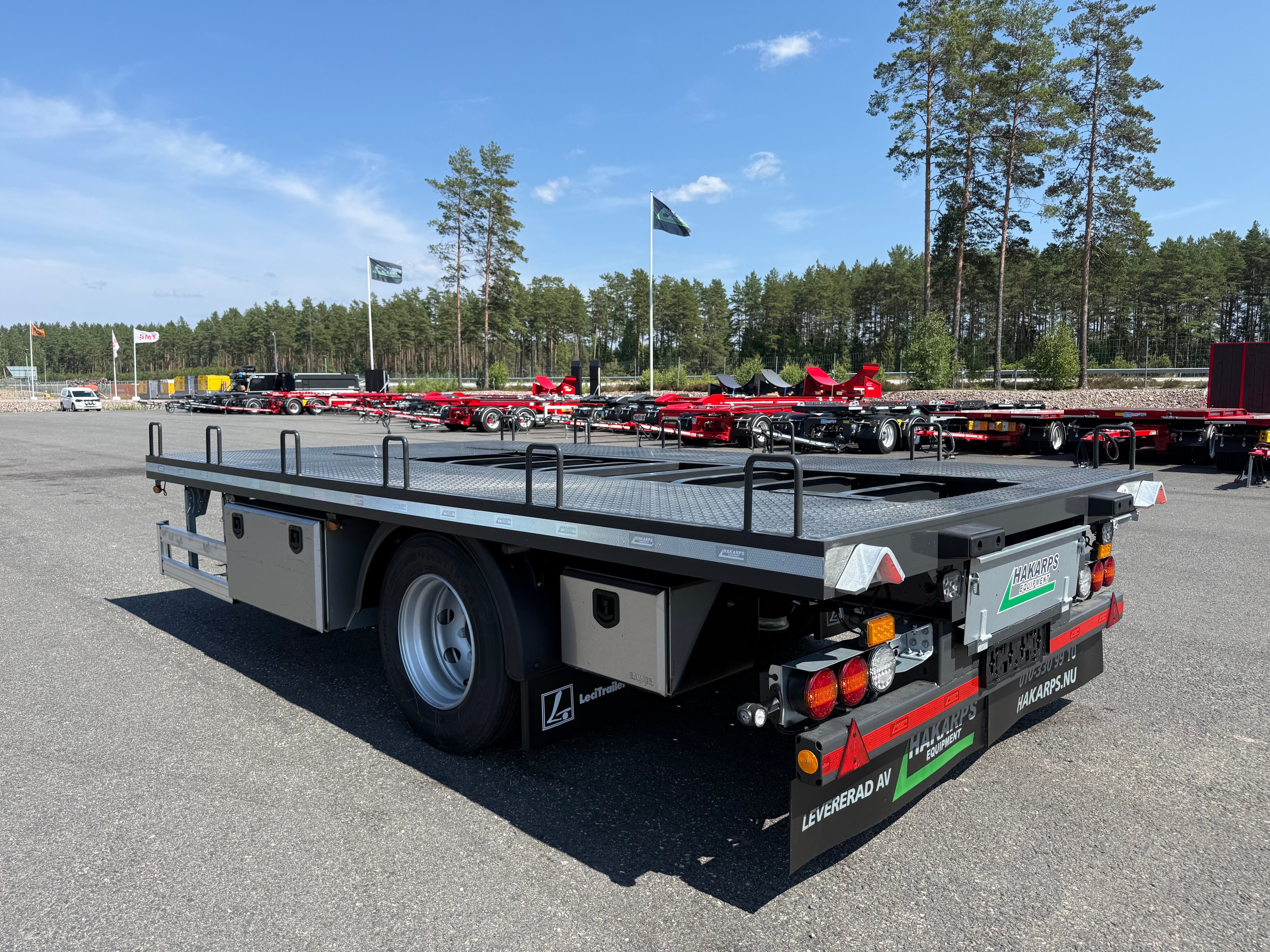 1 axlad 11 tons kärra för kompressor