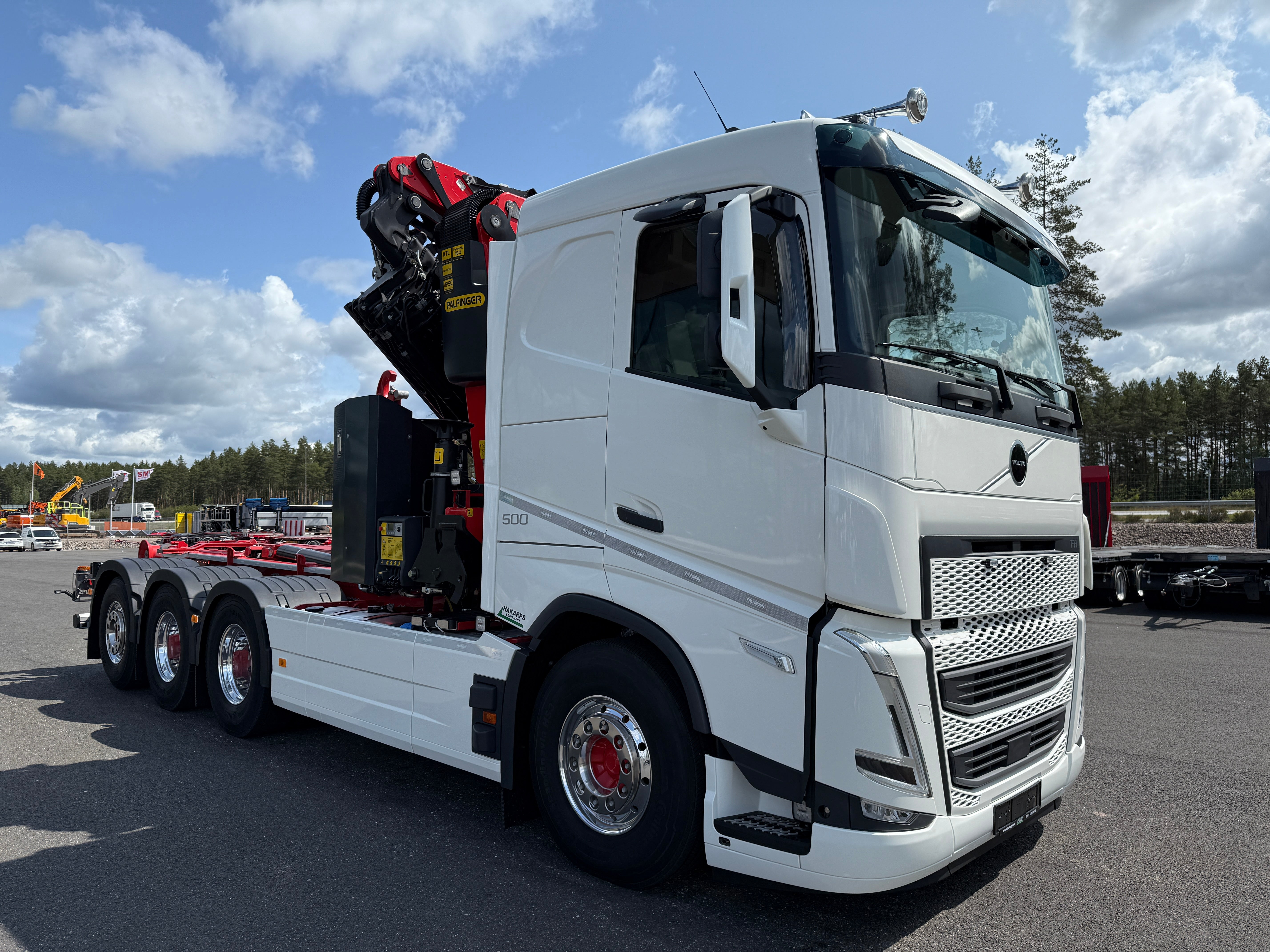 Volvo FH13 500 tridem kranväxlare Palfinger PK42002 SH + jibb