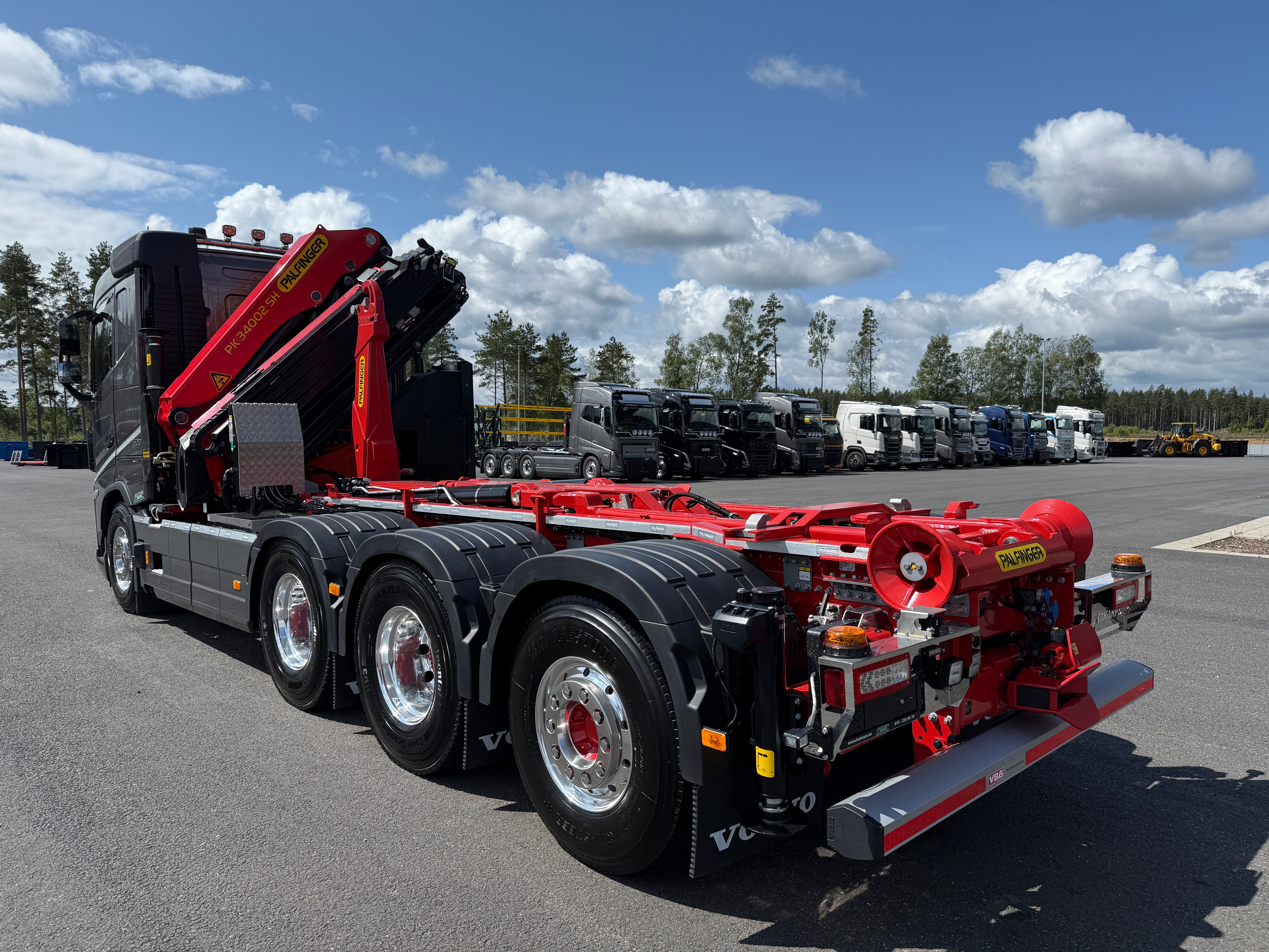 Volvo FH13 500 tridem kranväxlare Palfinger PK34002 SH