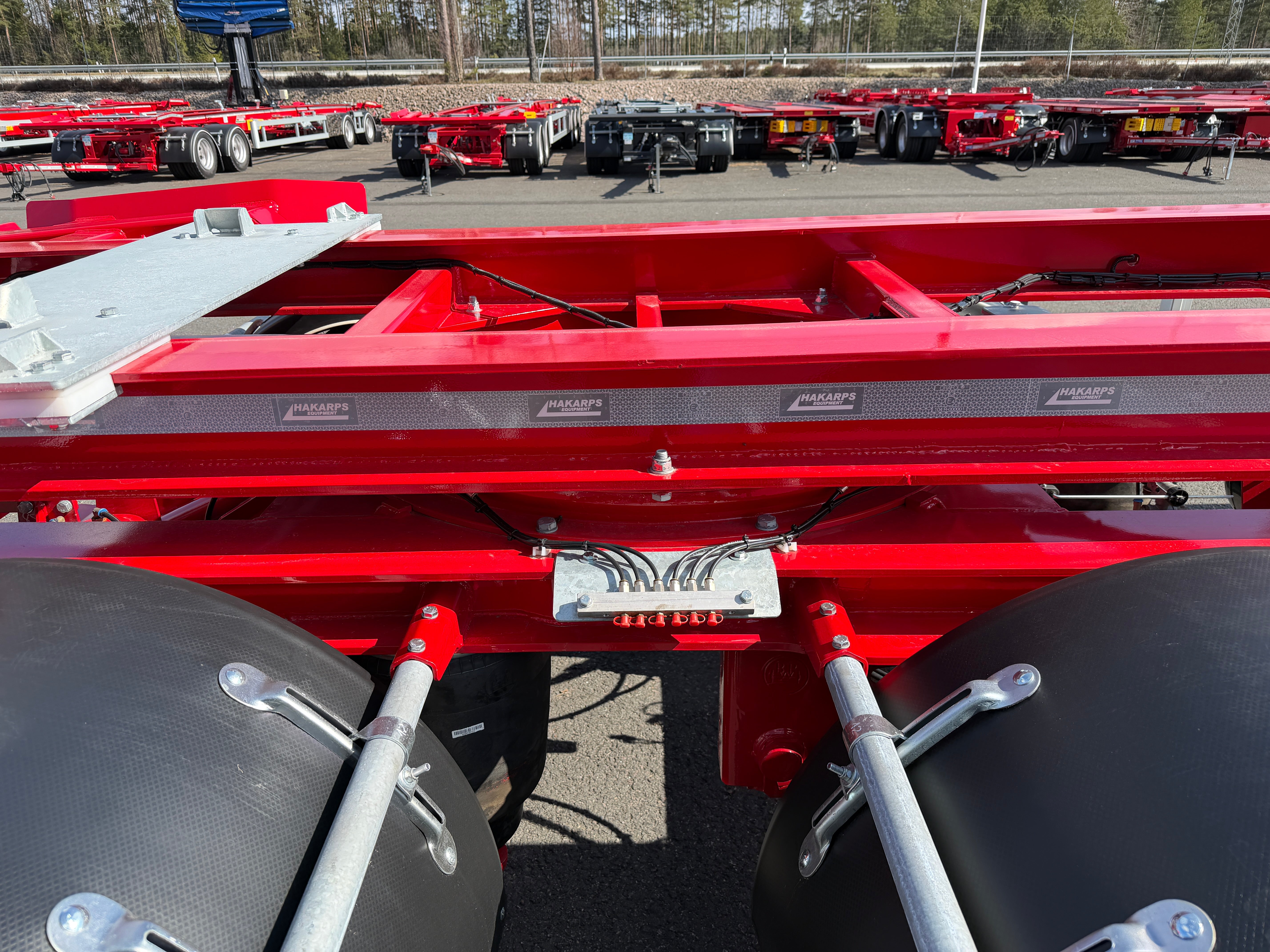 4 axlad 38 tons lastväxlarvagn med glider