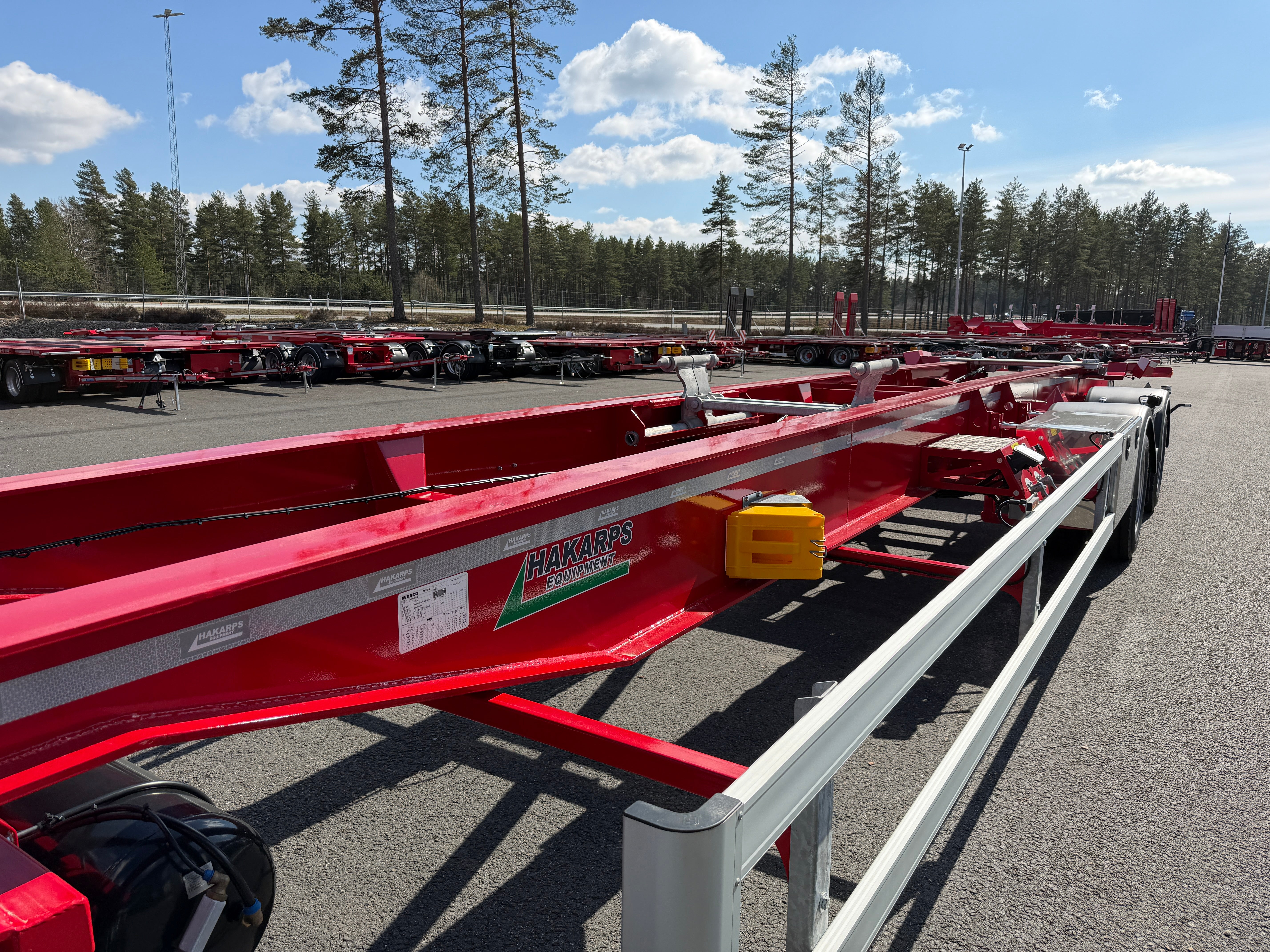 4 axlad 38 tons lastväxlarvagn med glider