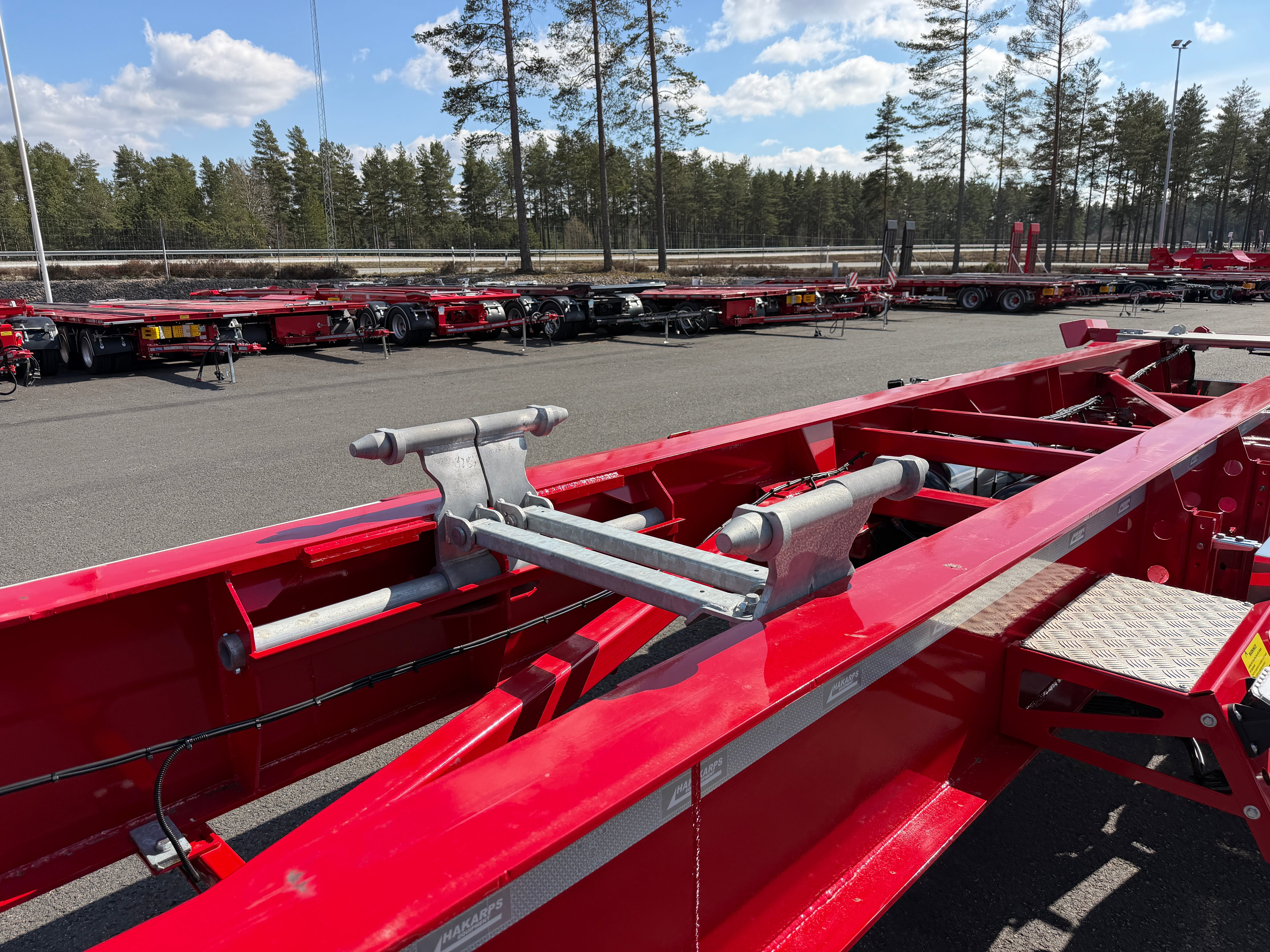 4 axlad 38 tons lastväxlarvagn med glider