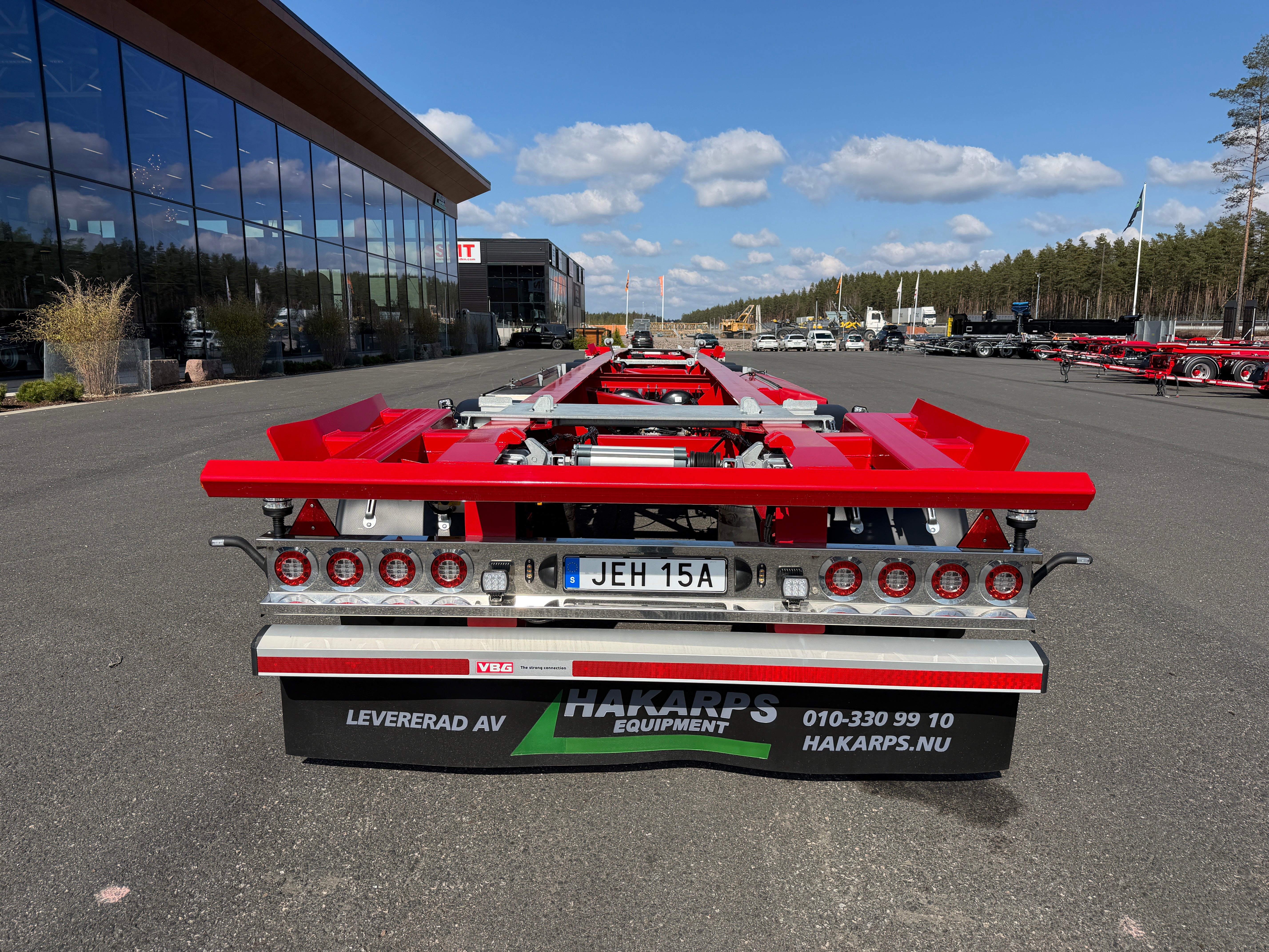 4 axlad 38 tons lastväxlarvagn med glider