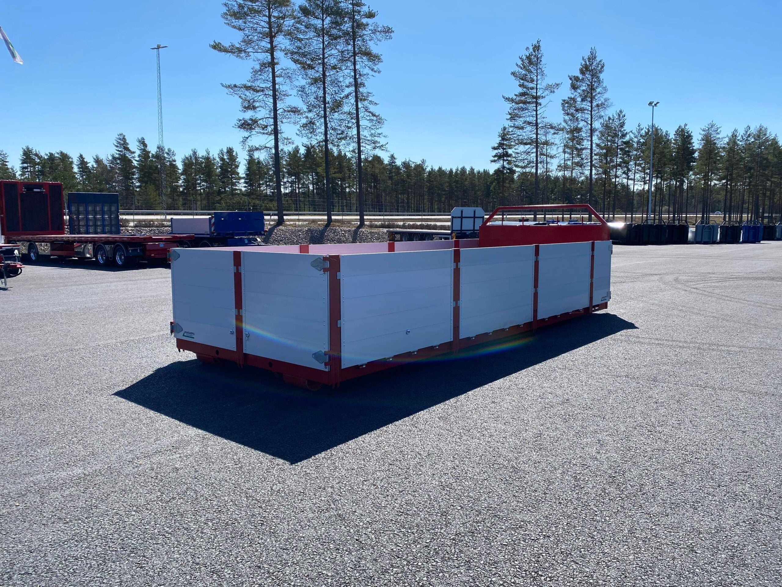 Styckegodsflak / flak med alulämmar 6,5m