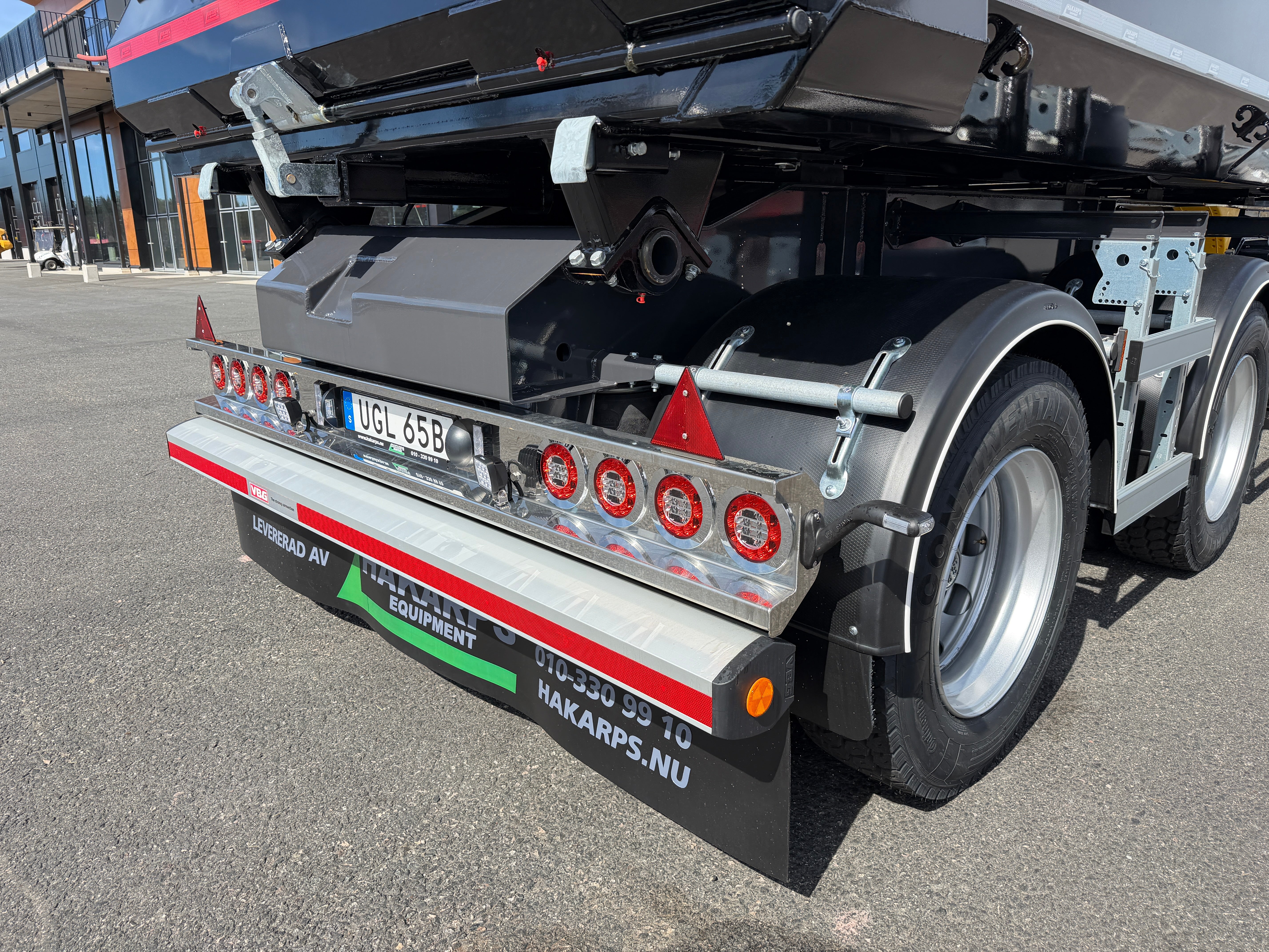 30 tons dumpervagn med skjutbar dragstång