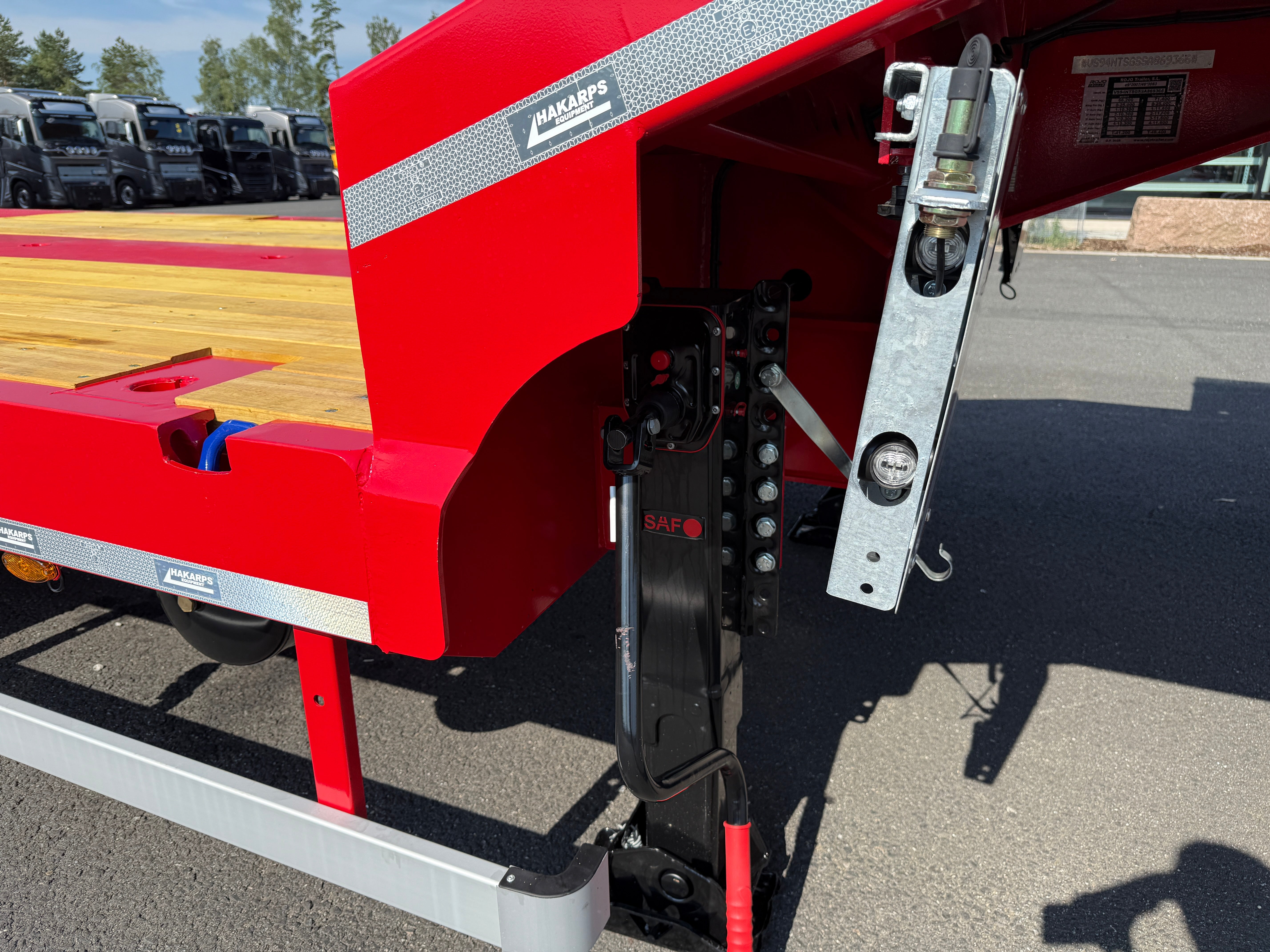 4 axlad ROJO 18,5m jumbotrailer 38 tons skattevikt