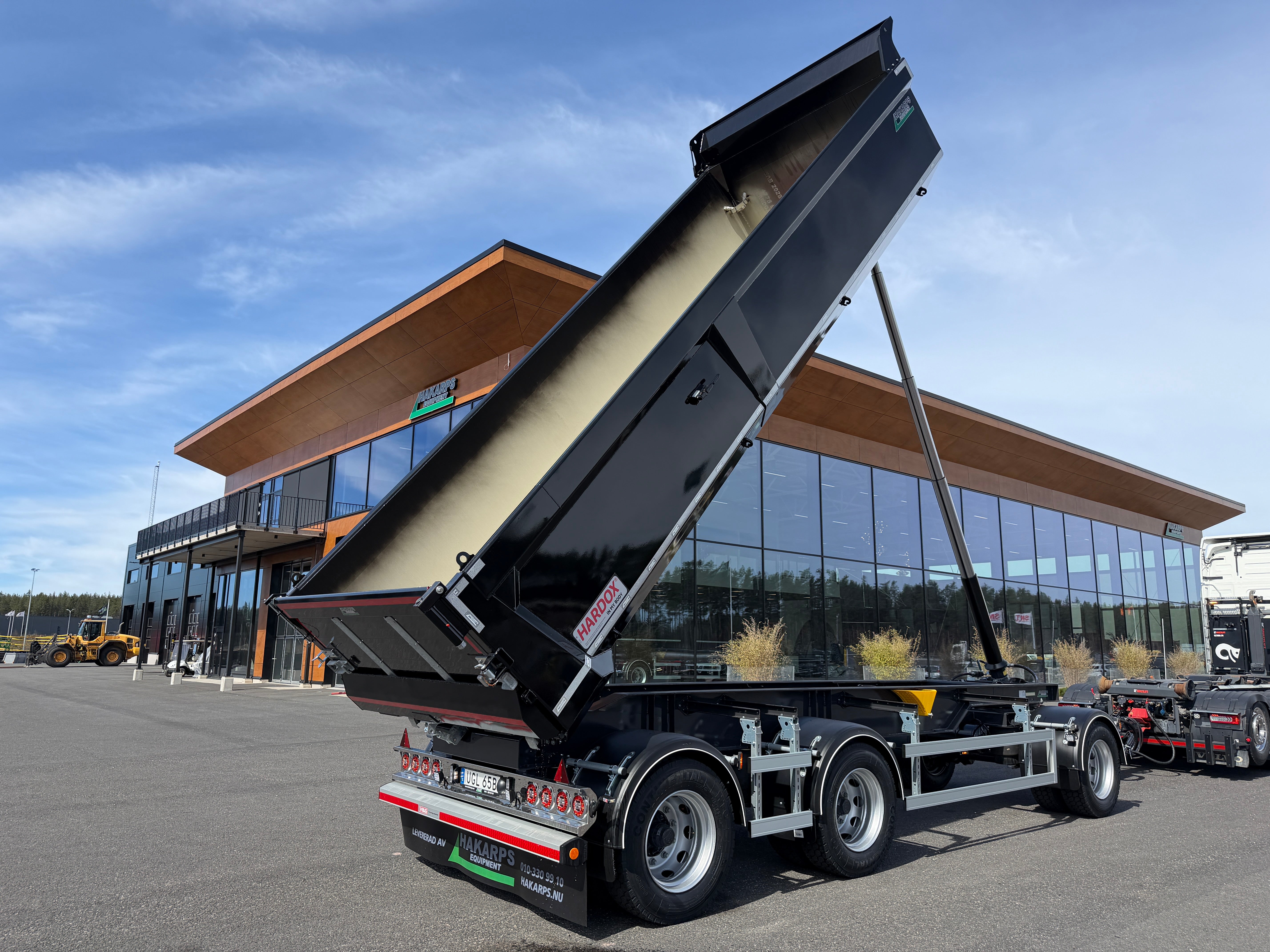 30 tons dumpervagn med skjutbar dragstång